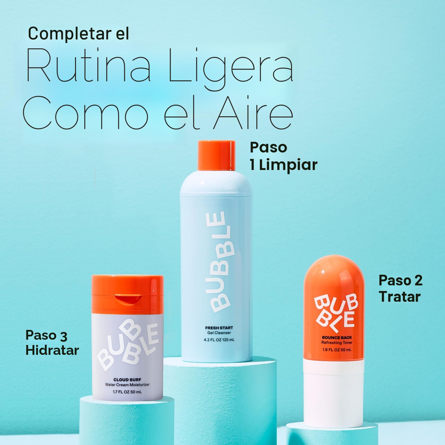 BUBBLE CUIDADO DE LA PIEL CLOUD SURF WATER CREMA - HIDRATANTE FACIAL DE TAMAÑO DE VIAJE, HIDRATANTE Y MATIFICANTE - 3