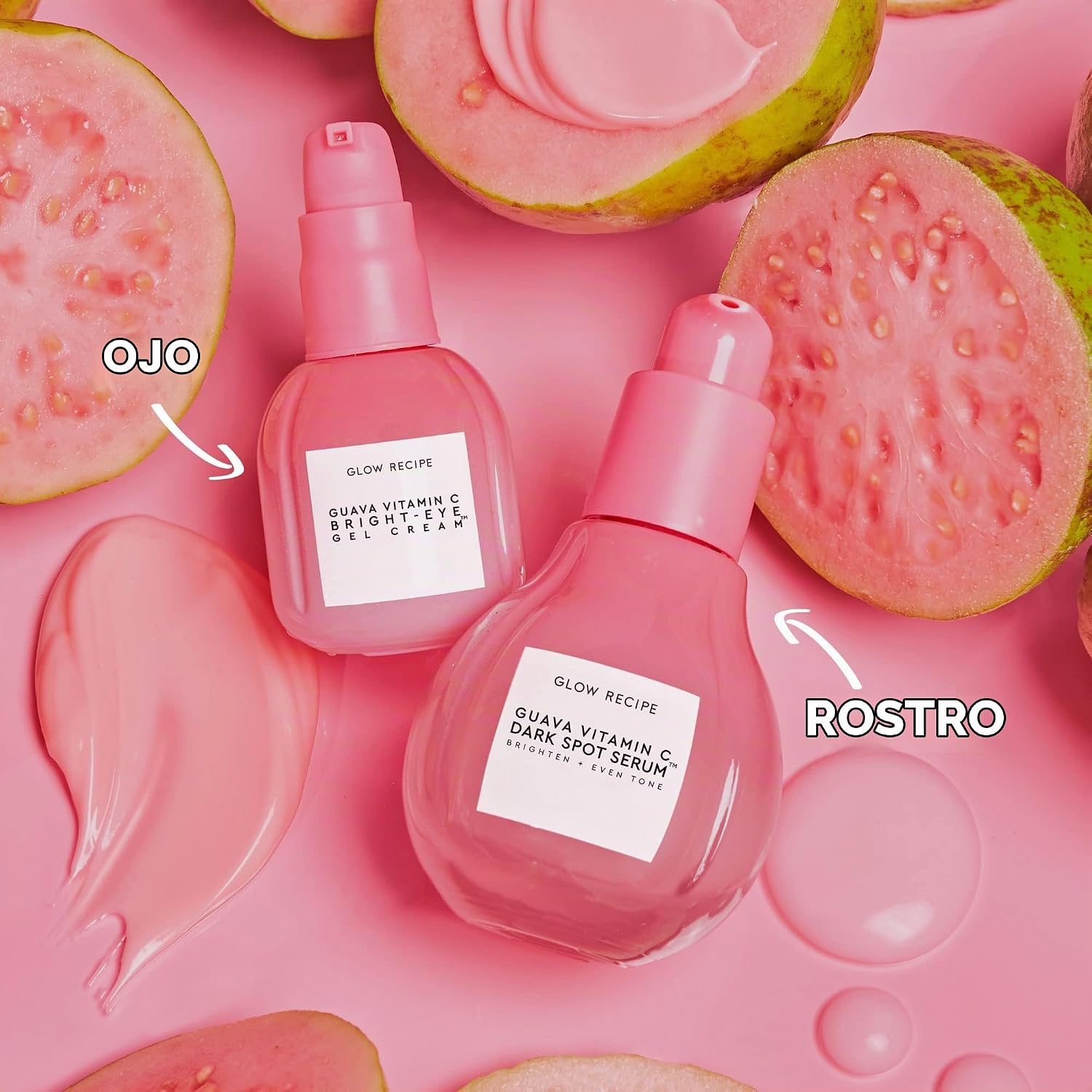 BRILLO GLOW RECIPE GEL ILUMINADOR DE OJOS CON VITAMINA C DE GUAYABA, NIACINAMIDA, PÉPTIDOS Y CAFEÍNA VERDE, CREMA SUAVE - 7