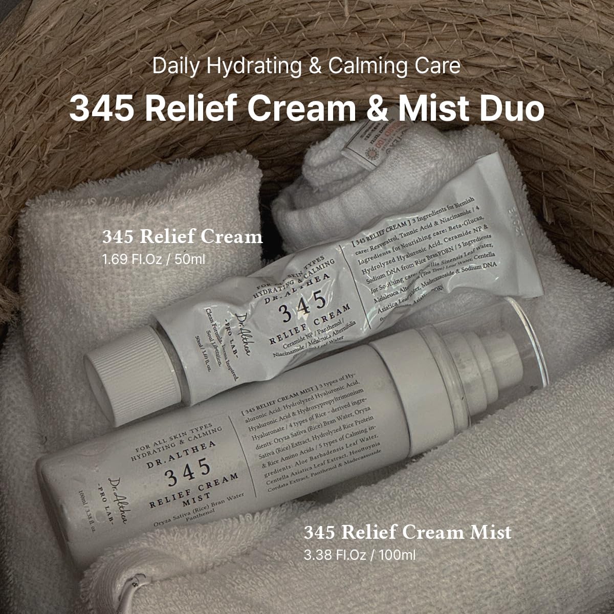 DR.ALTHEA 345 RELIEF CREMA Y MIST DUO, JUEGO DE CUIDADO DE LA PIEL VEGANO COREANO - 2