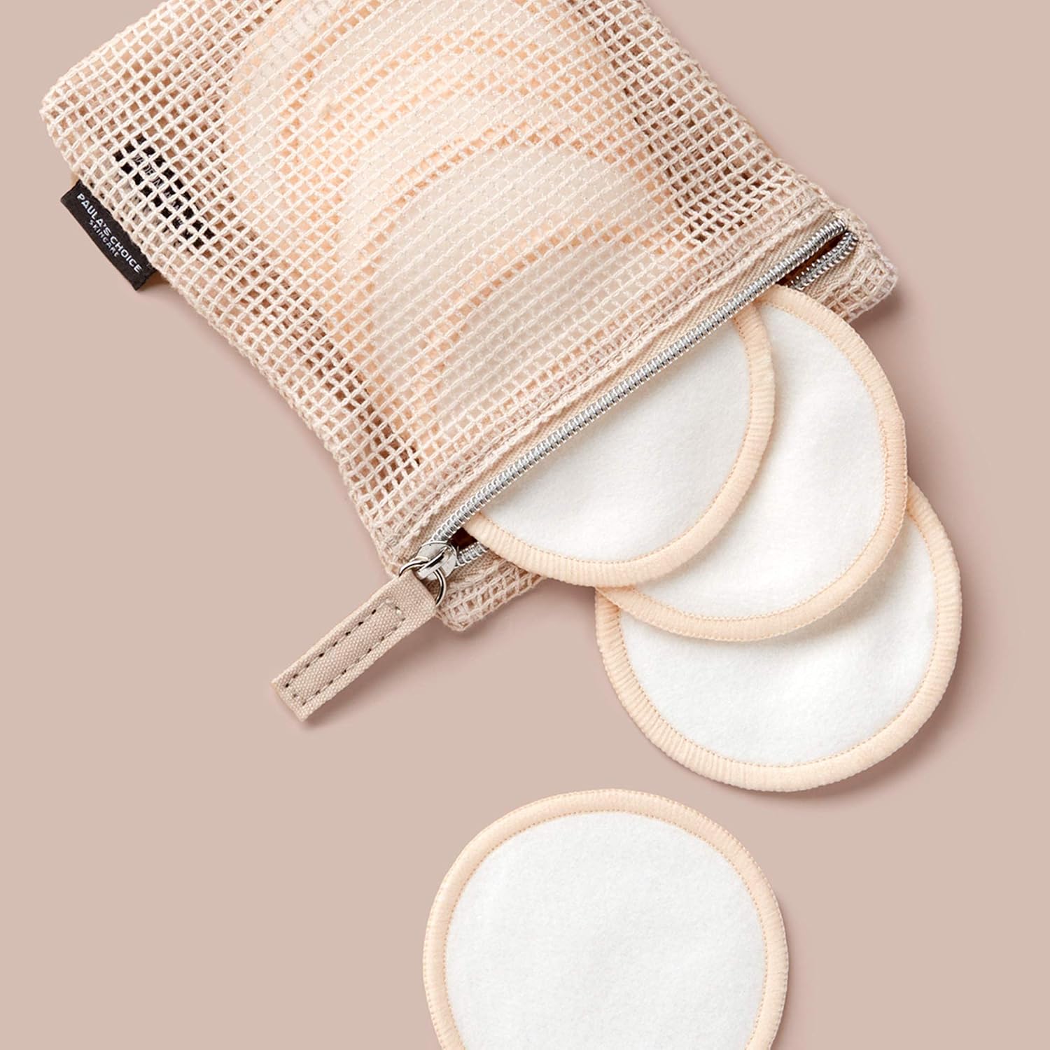 PAULA S CHOICE ALMOHADILLAS DESMAQUILLANTES REUTILIZABLES, REDONDAS DE ALGODÓN Y BAMBÚ ECOLÓGICAS PARA TÓNER Y EXFOLIANTES, - 3