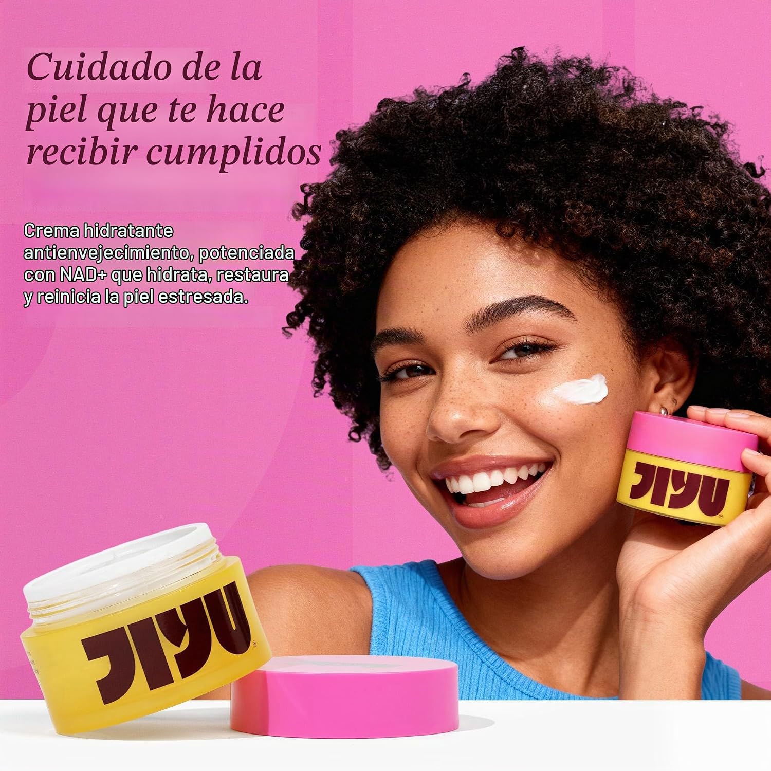 JIYU NAD HIDRATANTE FACIAL CREMA COREANA ANTIENVEJECIMIENTO PARA PIEL RADIANTE, FIRME Y SUAVE CREMA HIDRATANTE Y BRILLANTE - 2