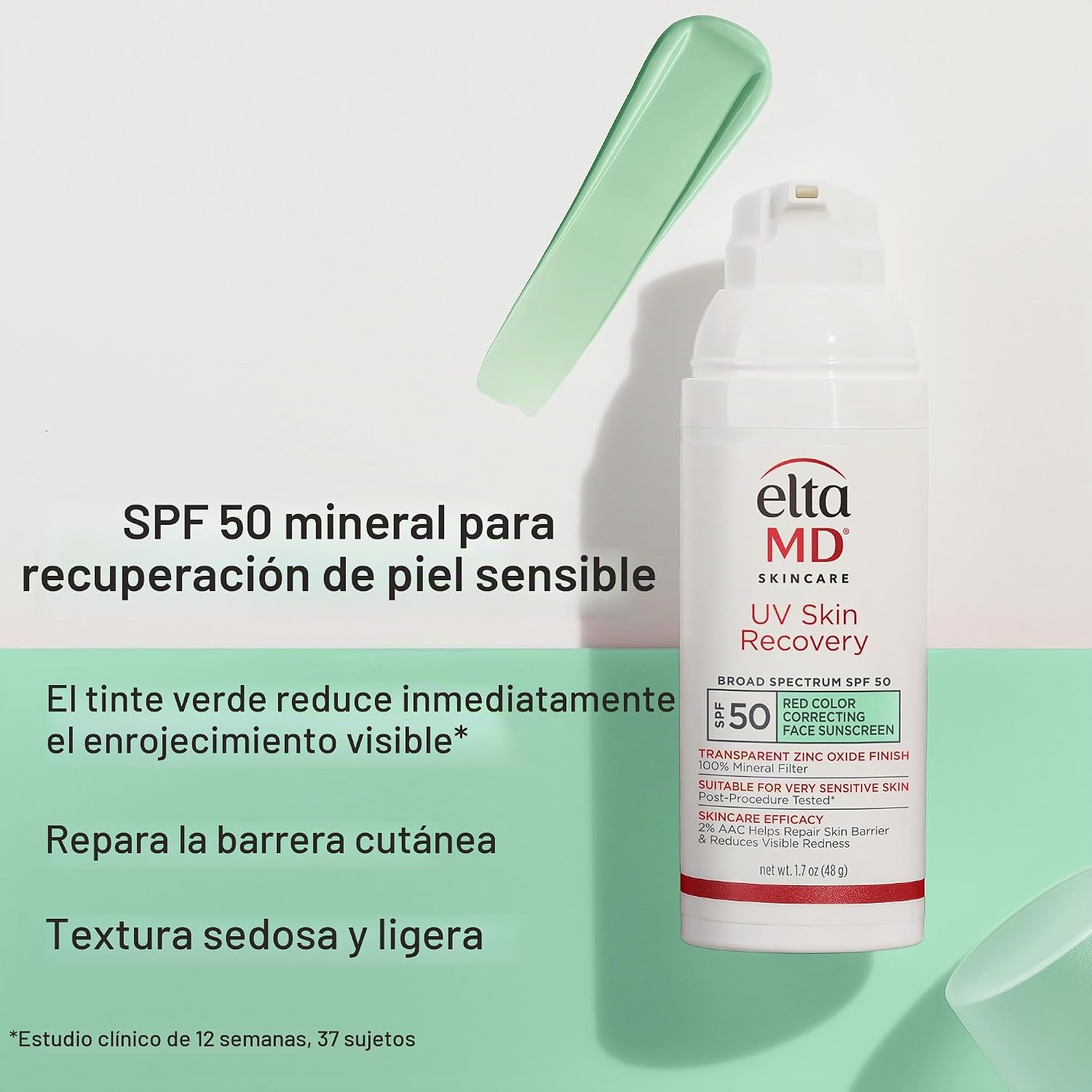 ELTAMD PROTECTOR SOLAR FACIAL UV PARA RECUPERACIÓN DE LA PIEL CON ÓXIDO DE ZINC, 100% MINERAL, SEGURO PARA PIEL SENSIBLE SPF - 2