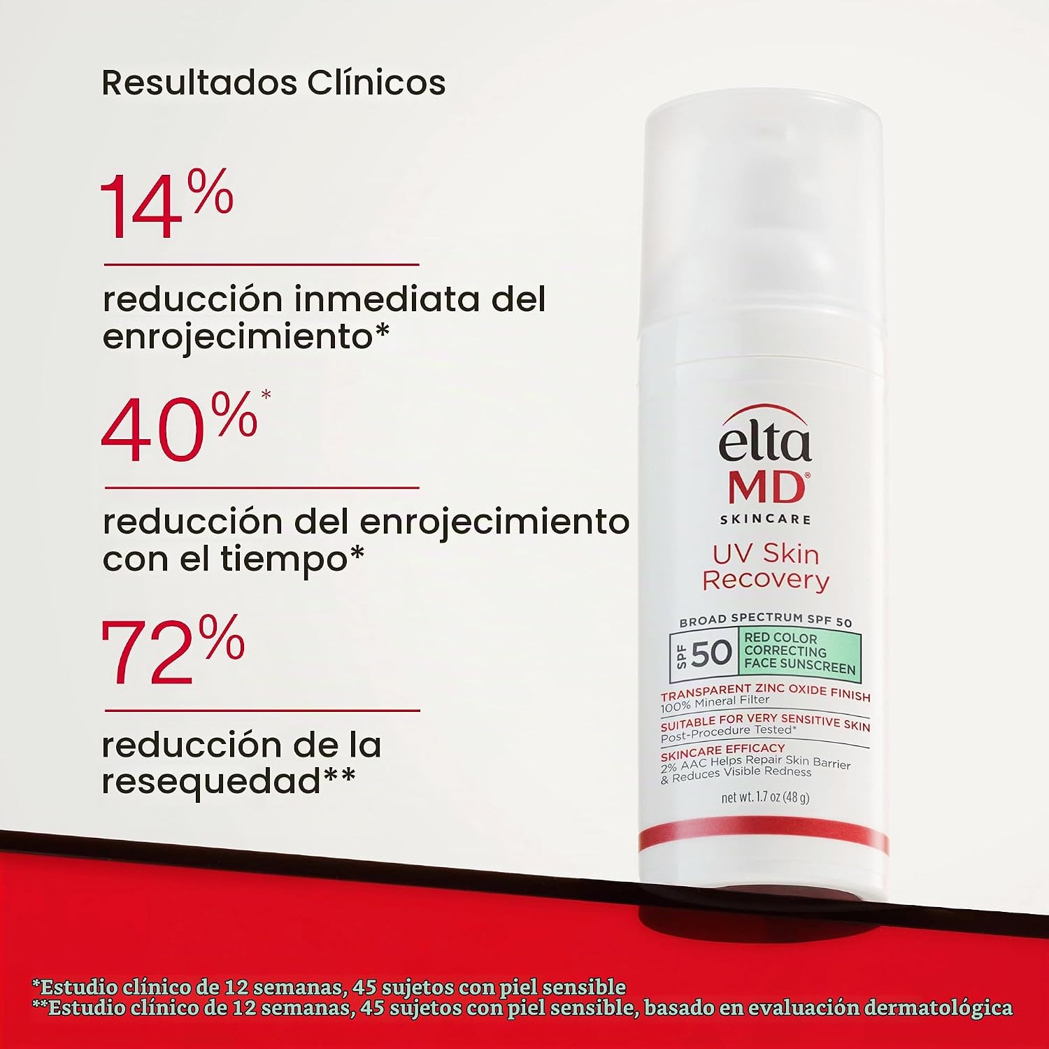 ELTAMD PROTECTOR SOLAR FACIAL UV PARA RECUPERACIÓN DE LA PIEL CON ÓXIDO DE ZINC, 100% MINERAL, SEGURO PARA PIEL SENSIBLE SPF - 7