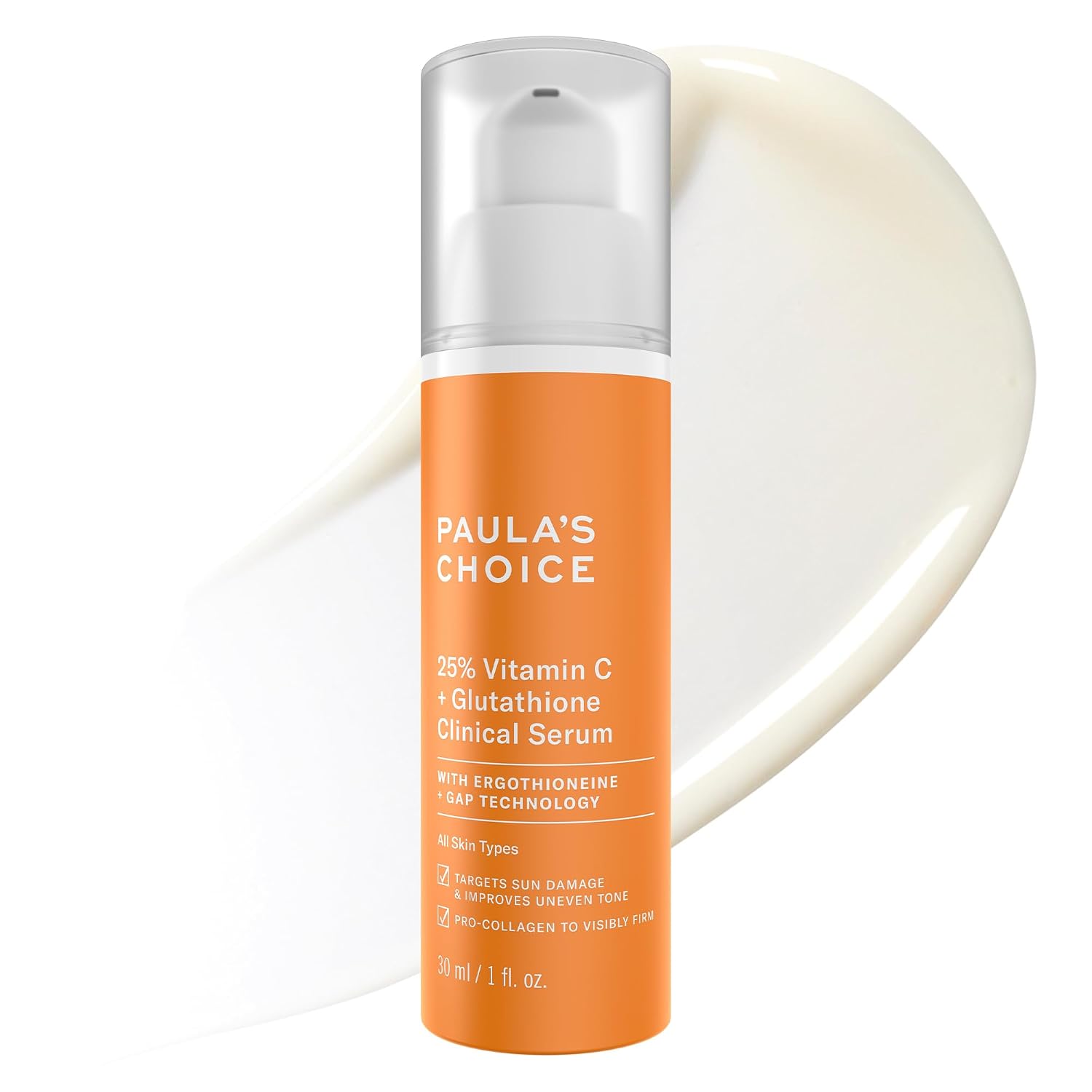 PAULA S CHOICE SUERO CON 25% DE VITAMINA C CON GLUTATIÓN Y ANTIOXIDANTES, 1 ONZA LÍQUIDA - 1