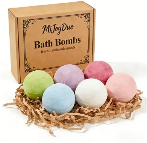 BOMBAS DE BAÑO, PAQUETE DE 6, ACEITE ESENCIAL NATURAL PARA BAÑO, KIT DE MAQUILLAJE SET DE REGALO PARA MUJERES Y FAMILIA - 7