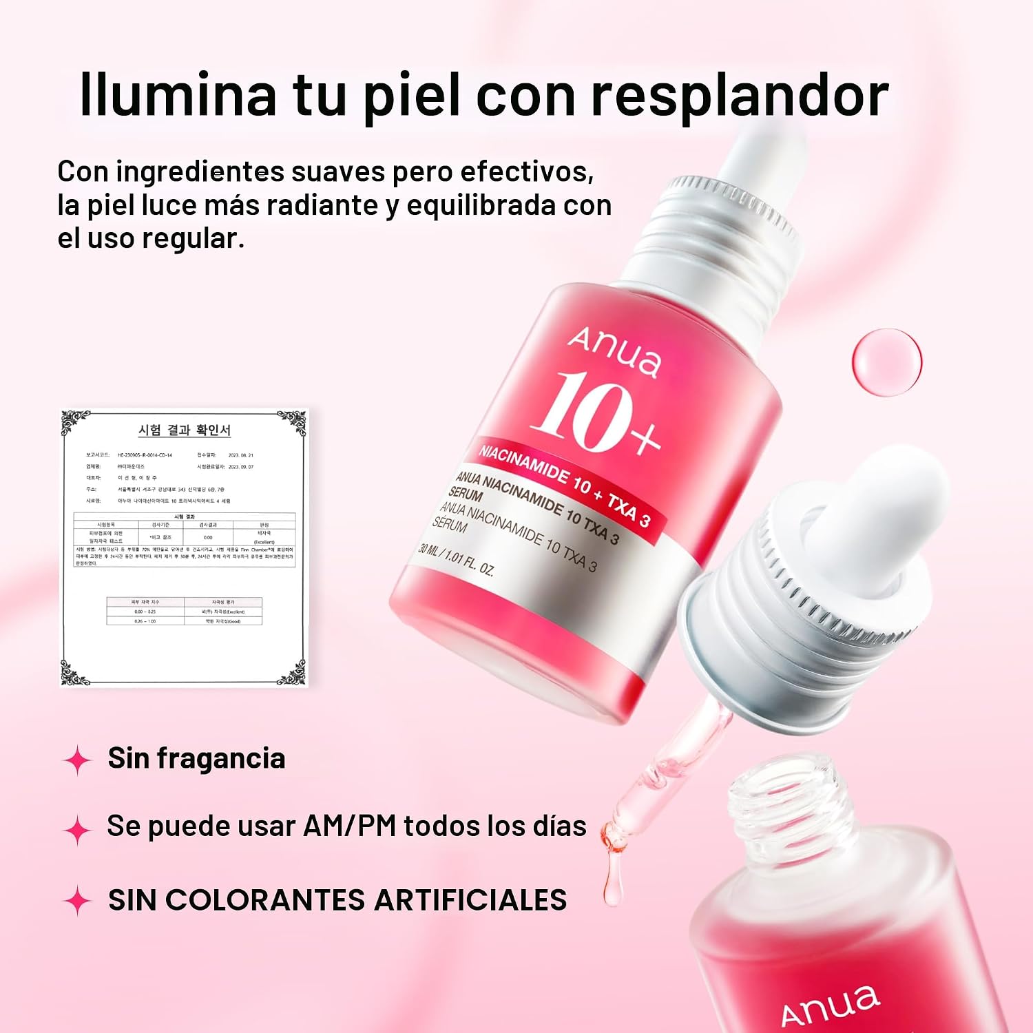 ANUA NIACINAMIDE 10 TXA 4 SÉRUM FACIAL CONCENTRADO, CUIDADO DE LA PIEL COREANO, 1.01 ONZAS LÍQUIDAS CUIDADO DE MANCHAS - 6