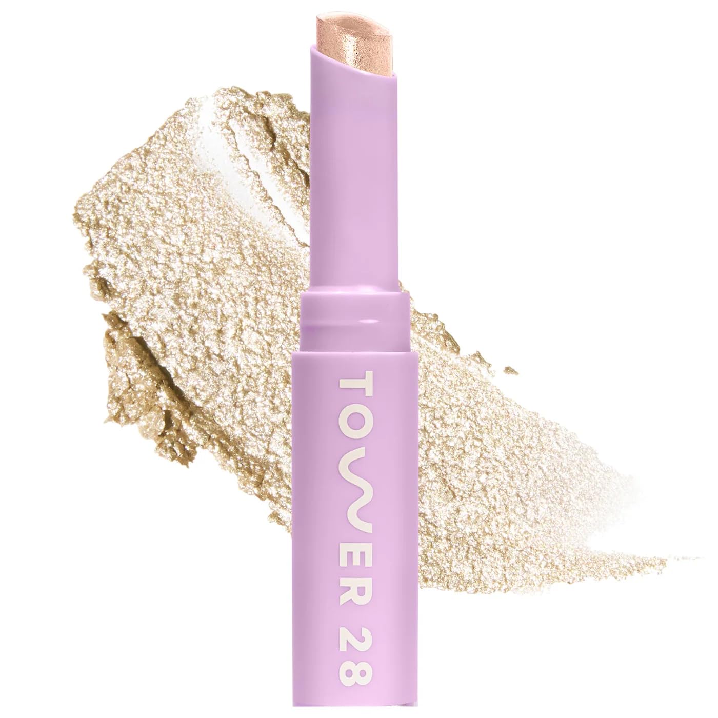 TOWER 28 GOGO - SOMBRA DE OJOS REFRESCANTE Y BRILLANTE, SOMBRA DE OJOS CREMA DE 8 HORAS DE USO BARRA ILUMINADORA PRECISA, - 1