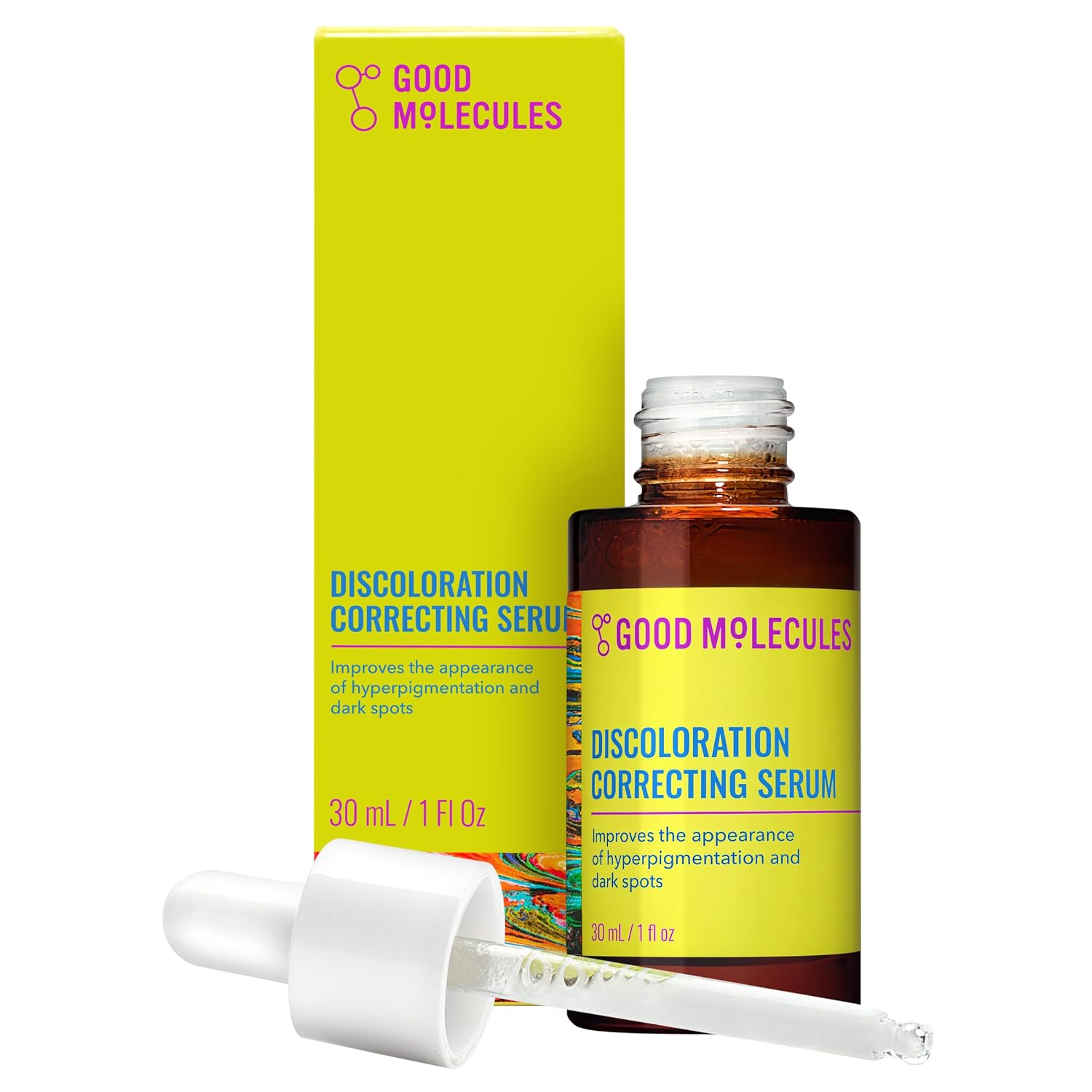 GOOD MOLECULES SUERO CORRECTOR DE DECOLORACIÓN - ÁCIDO TRANEXÁMICO Y SUERO DE NIACINAMIDA PARA ATACAR LAS MANCHAS OSCURAS - 1