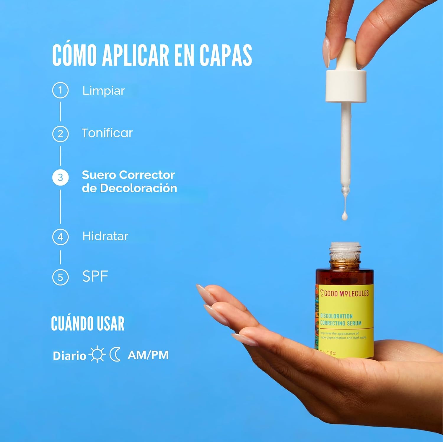 GOOD MOLECULES SUERO CORRECTOR DE DECOLORACIÓN - ÁCIDO TRANEXÁMICO Y SUERO DE NIACINAMIDA PARA ATACAR LAS MANCHAS OSCURAS - 6