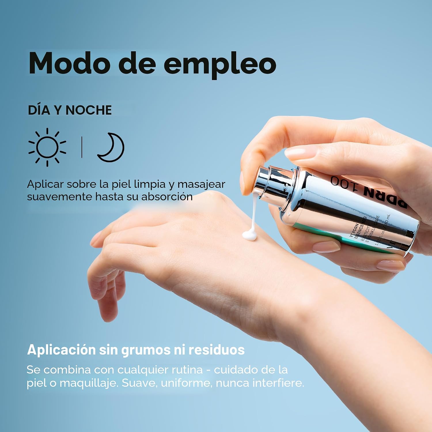VT COSMETICS PDRN 100 ESENCIA FACIAL, SUERO DE BRILLO INTENSIVO, 100,000 PPM PDRN VEGANO, RESTAURACIÓN DE LA PIEL Y RELLENO, - 7
