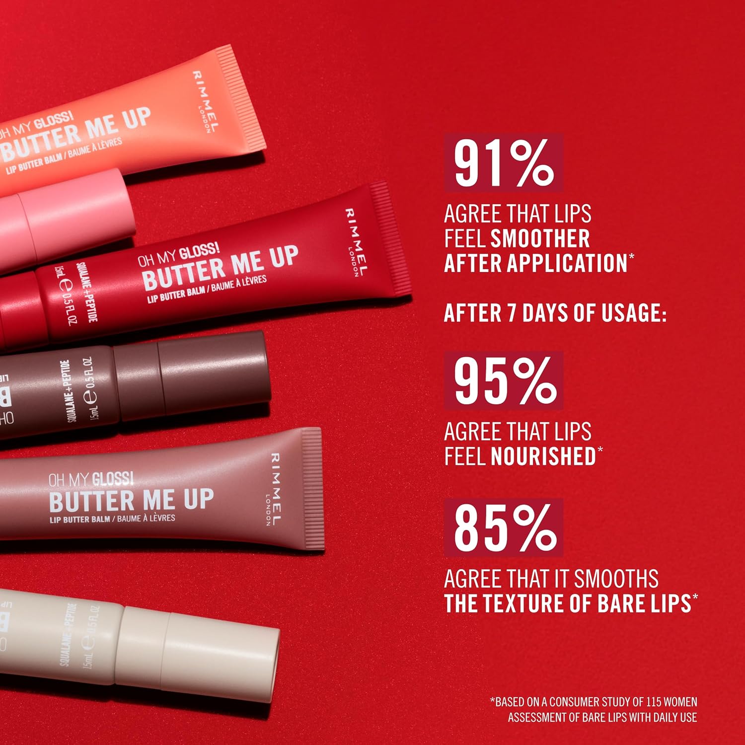 RIMMEL LONDON OH MY GLOSS BUTTER ME UP LIP BUTTER BALM 006 CORAL BREEZE, BĂLSAMO LABIAL HIDRATANTE, BĂLSAMO LABIAL TINTADO, - 7