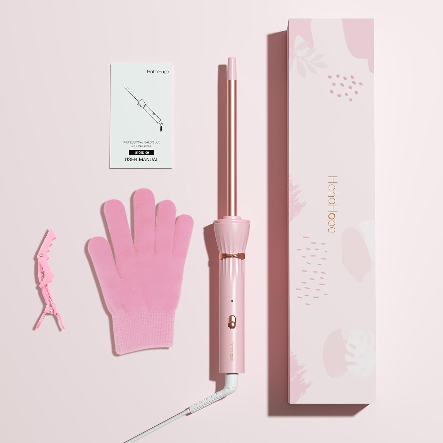 HIRAY RIZADOR DE PELO DELGADO DE 3/8 PULGADAS Y VARITA RIZADOR DE 9 MM DE BARRIL MINI PARA CABELLO CORTO Y LARGO, RIZADOR - 7