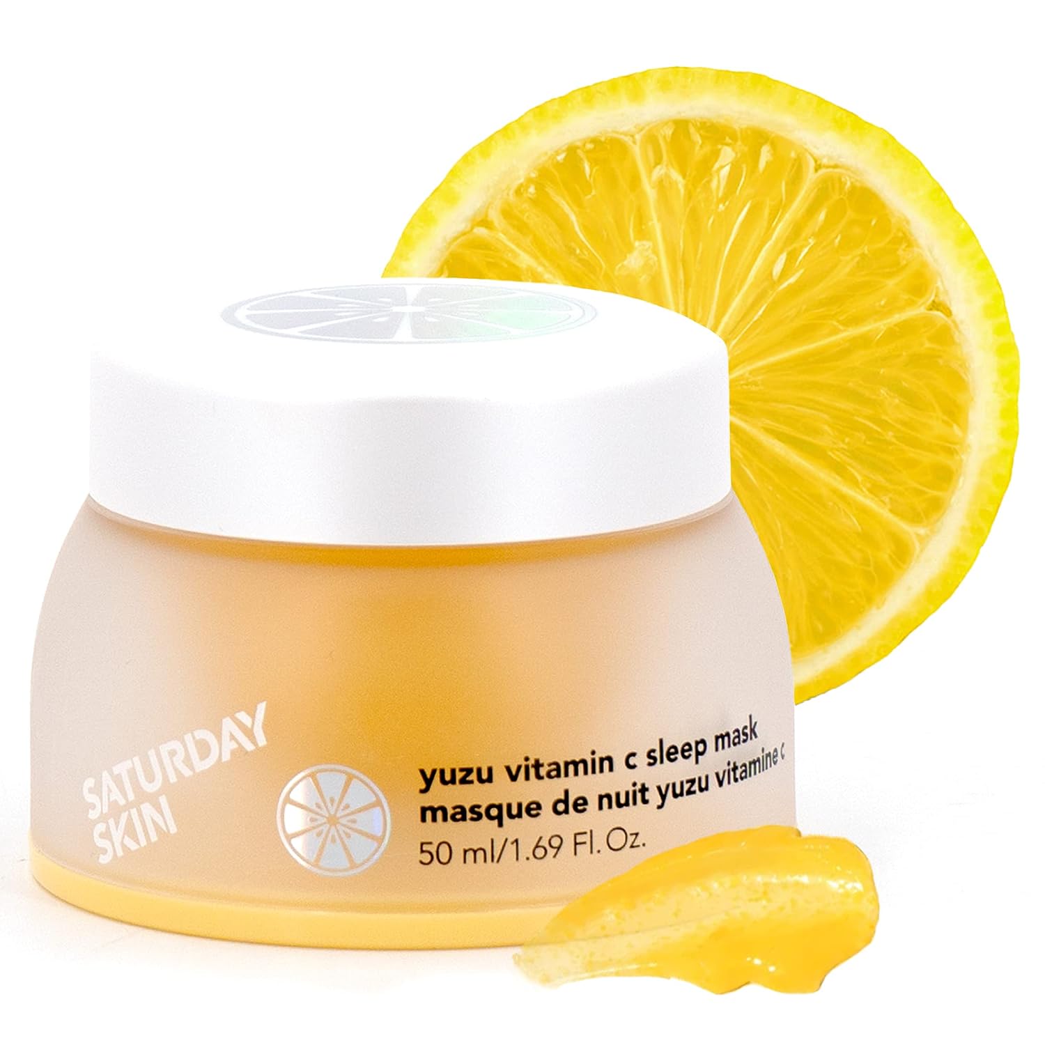 SATURDAY SKIN YUZU - MÁSCARA DE VITAMINA C PARA DORMIR DURANTE LA NOCHE, REGENERISTA, RETINOL, CREMA HIDRATANTE FACIAL ULTRA - 1