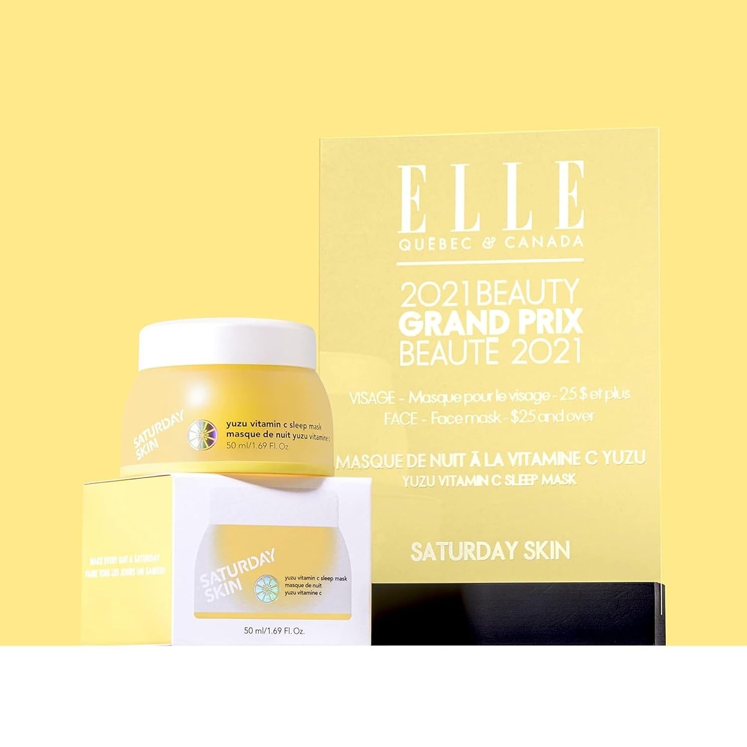 SATURDAY SKIN YUZU - MÁSCARA DE VITAMINA C PARA DORMIR DURANTE LA NOCHE, REGENERISTA, RETINOL, CREMA HIDRATANTE FACIAL ULTRA - 7