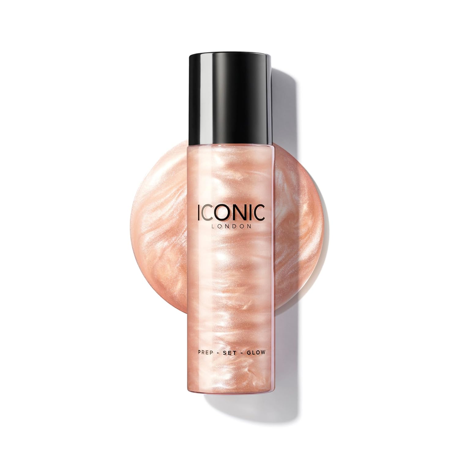 ICONIC LONDON PREP-KIT DE MAQUILLAJE SET-BRILLO GLOW HIDRATANTE FIJADOR SPRAY BRILLANTE, FÓRMULA 3 EN 1 PARA UN ACABADO - 1