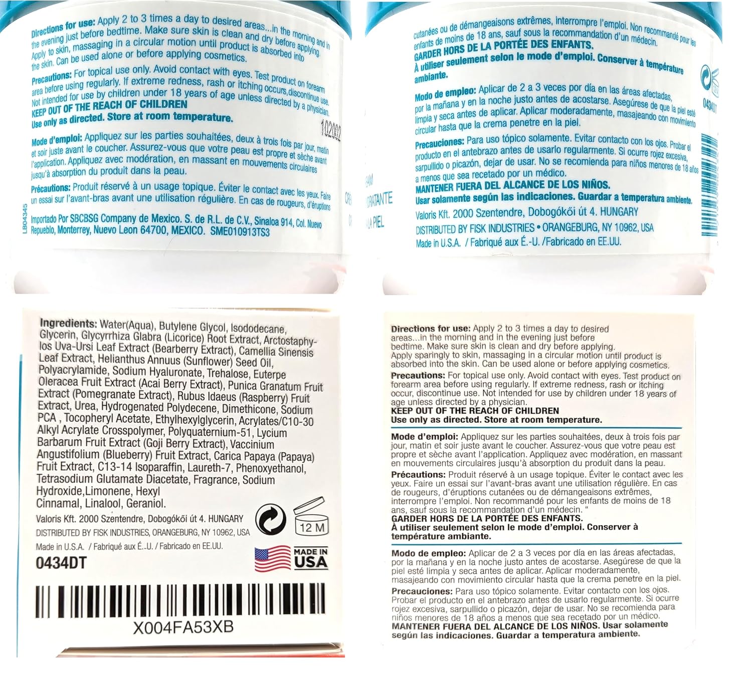 DERMACTIN CREPE BE GONE - SOUFFLE CORPORAL CLÁSICO DE 3 ONZAS, CREMA REAFIRMANTE PARA LA PIEL CREPÉ ULTRA HIDRATANTE - 3