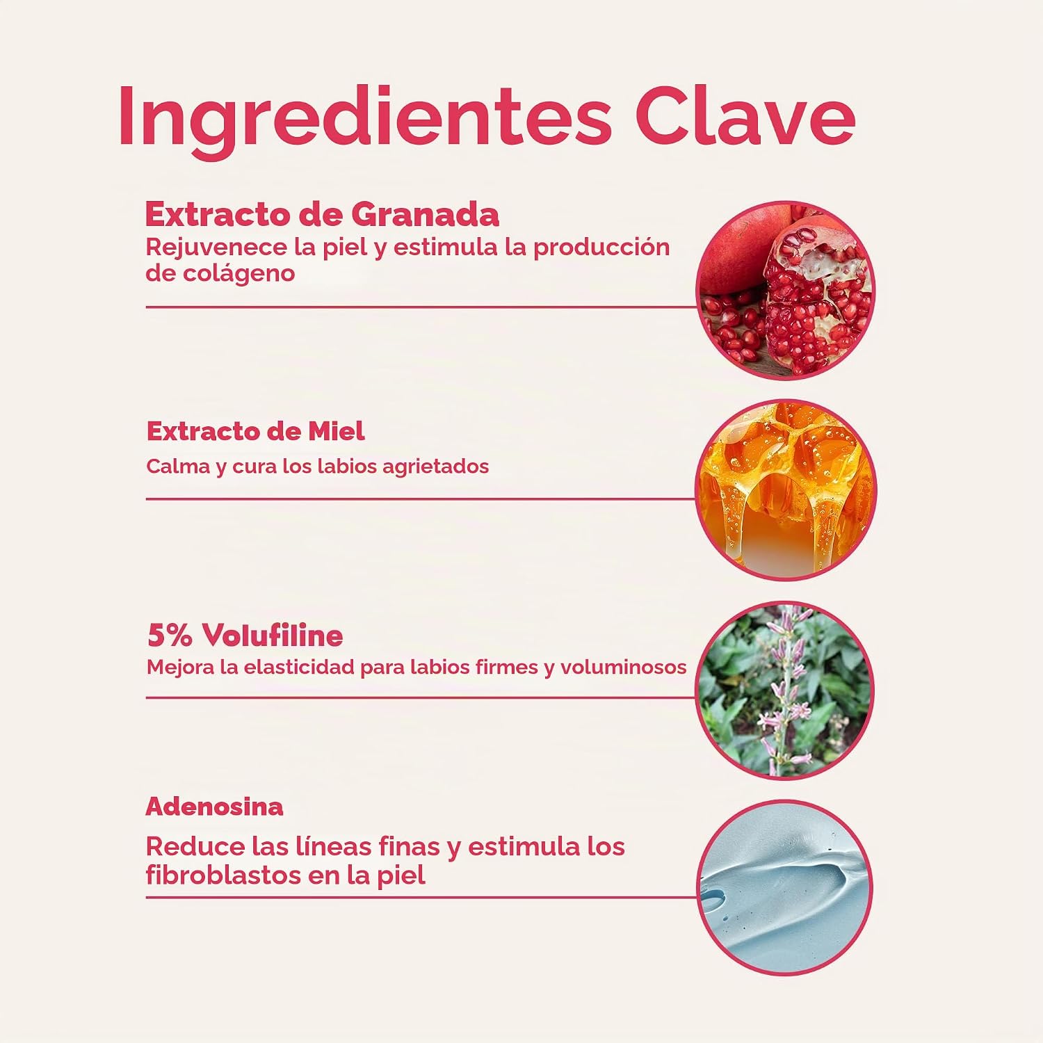 FRUDIA BÁLSAMO LABIAL DE MIEL DE GRANADA, VOLUMINIZADOR DE LABIOS, HIDRATANTE Y CON TINTE ROJO TRANSLÚCIDO, BÁLSAMO LABIAL - 3