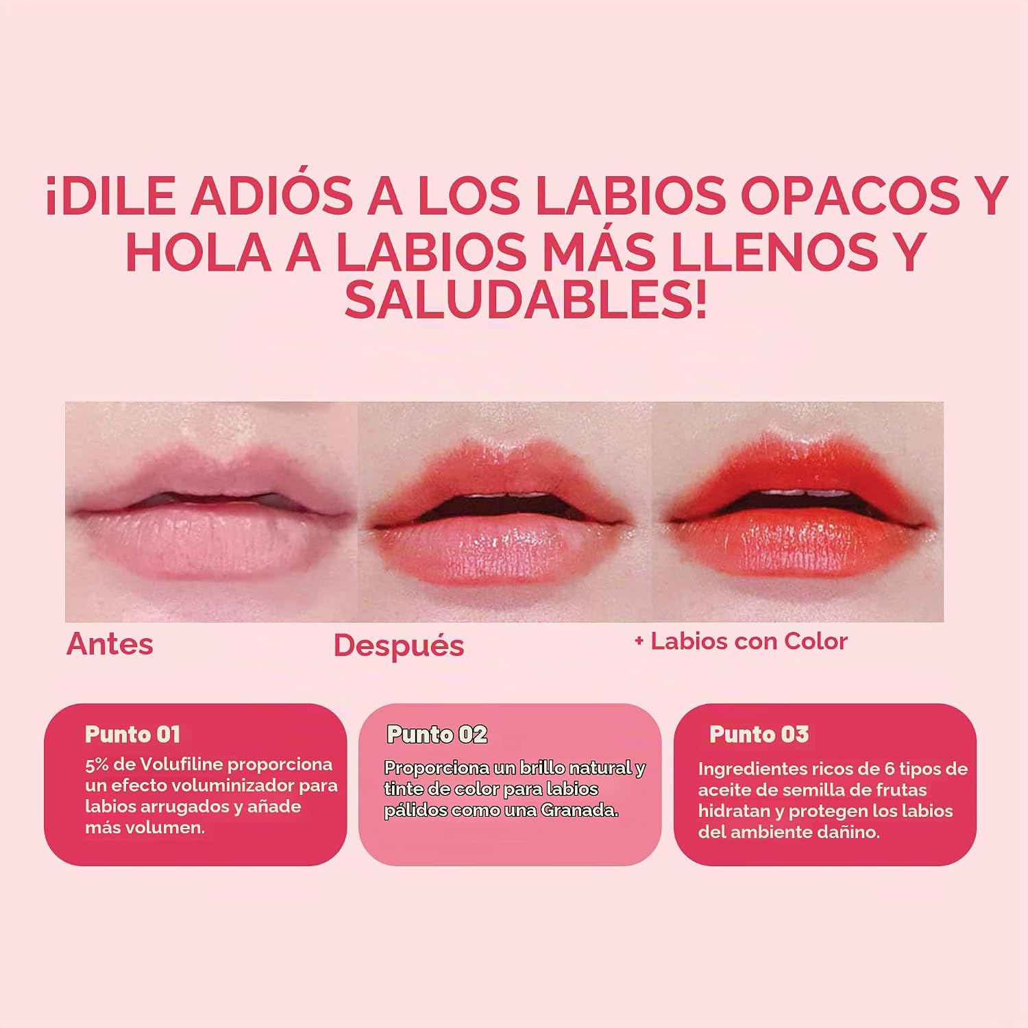 FRUDIA BÁLSAMO LABIAL DE MIEL DE GRANADA, VOLUMINIZADOR DE LABIOS, HIDRATANTE Y CON TINTE ROJO TRANSLÚCIDO, BÁLSAMO LABIAL - 4