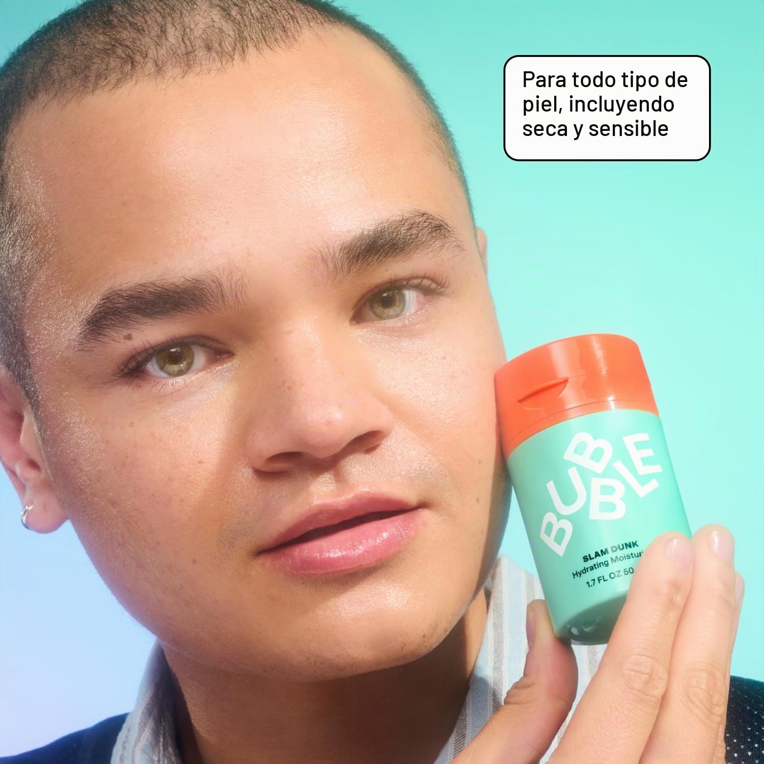 BUBBLE CUIDADO DE LA PIEL SLAM DUNK - CREMA HIDRATANTE FACIAL LOCIÓN FACIAL LIGERA CON VITAMINA E ALOE VERA HIDRATANTE - 5