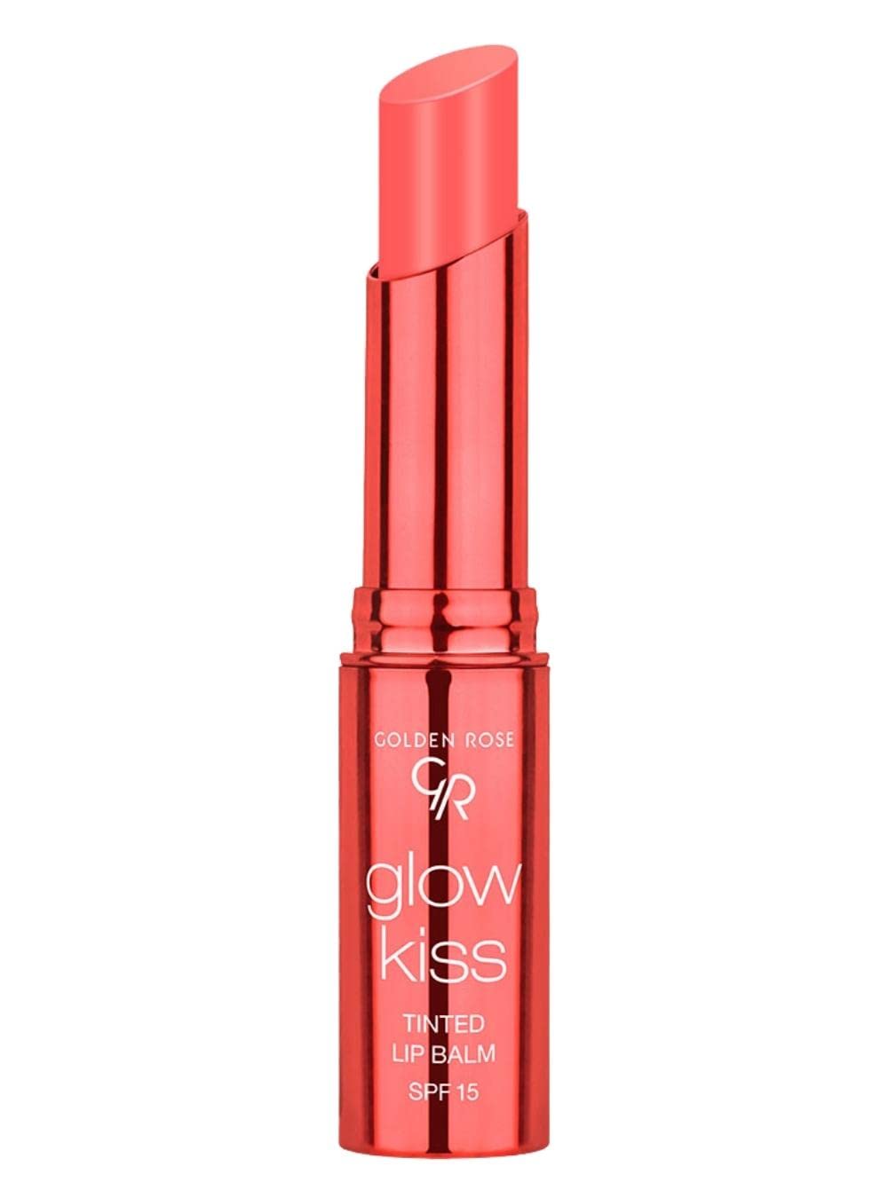 GOLDEN ROSE COSMETICS BRILLO GLOW KISS - BĂLSAMO LABIAL TINTADO CON SPF15, FĂRMULA VEGANA BATIDO DE MELOCOTĂN - 1