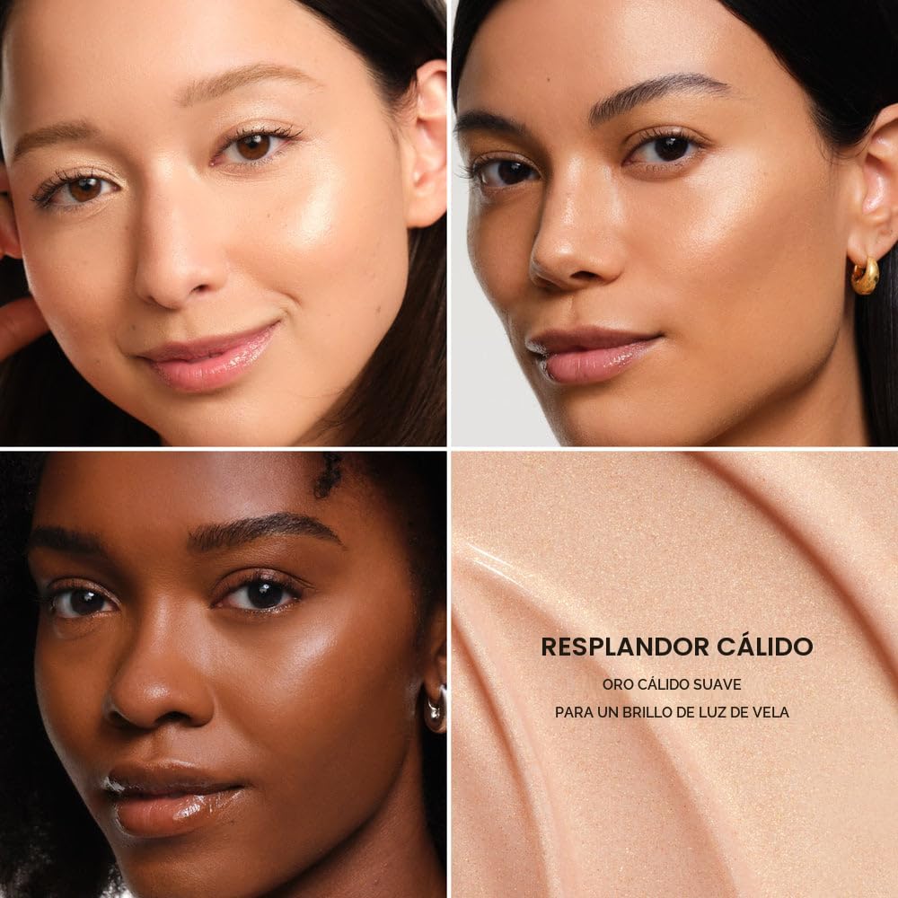 SAIE RUBOR MAQUILLAJE Y BRILLO GLOW - KIT DE MAQUILLAJE SET DE REGALO NAVIDEÑO RUBOR DE ROCÍO PARA MEJILLAS Y RESALTADOR - 3