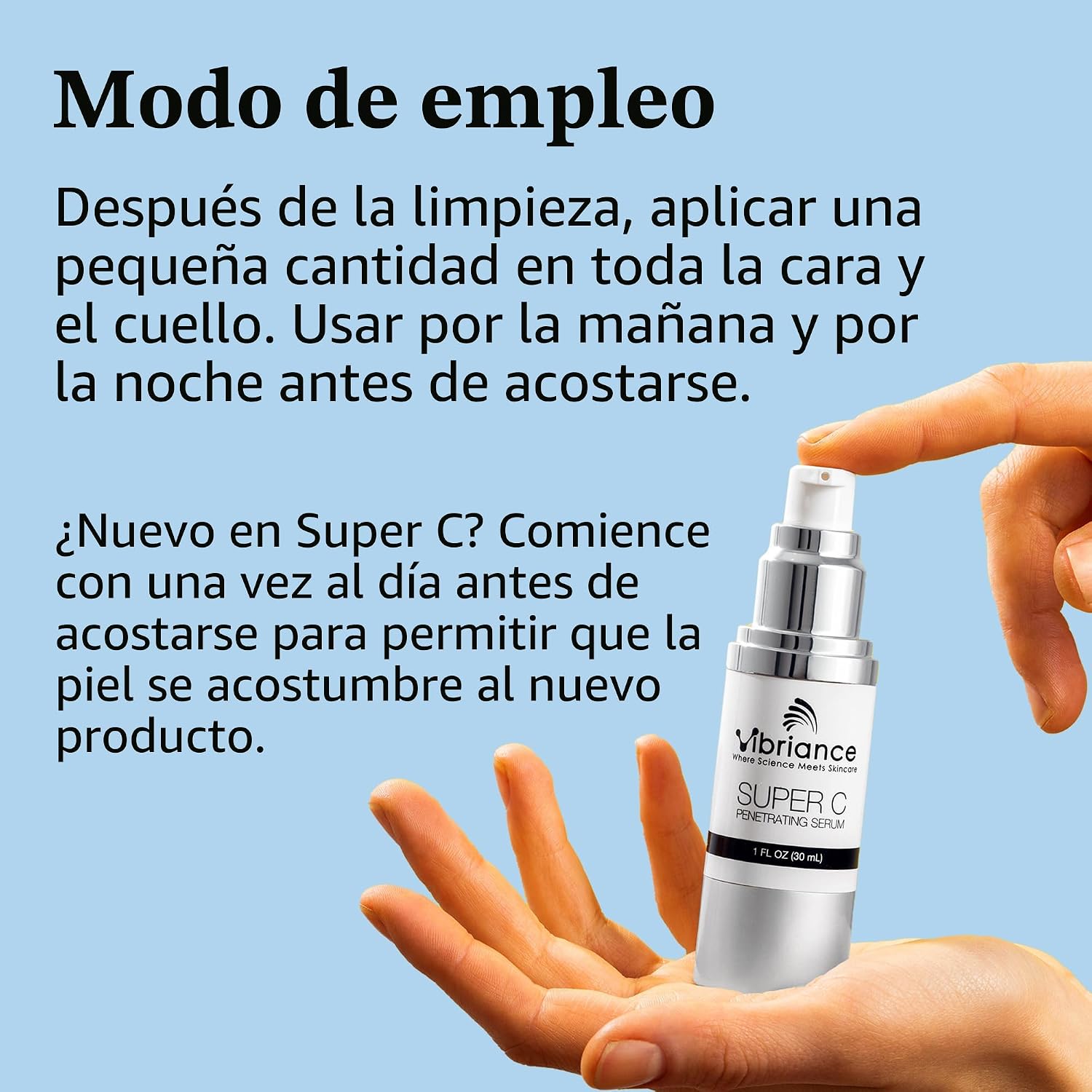 VIBRIANCE SUPER C SÉRUM FACIAL CONCENTRADO PARA PIEL MADURA - FÓRMULA VITAMÍNICA TODO EN UNO QUE HIDRATA, REAFIRMA, LEVANTA, - 3