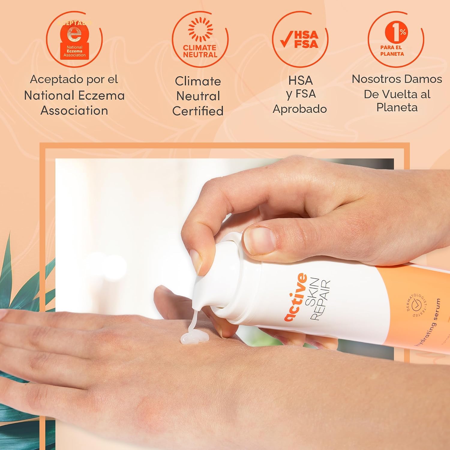 ACTIVE SKIN REPAIR - SUERO HIDRATANTE FACIAL Y CORPORAL, ÁCIDO HIALURÓNICO CERTIFICADO POR EWG PARA TODO TIPO DE PIEL, SUERO - 4