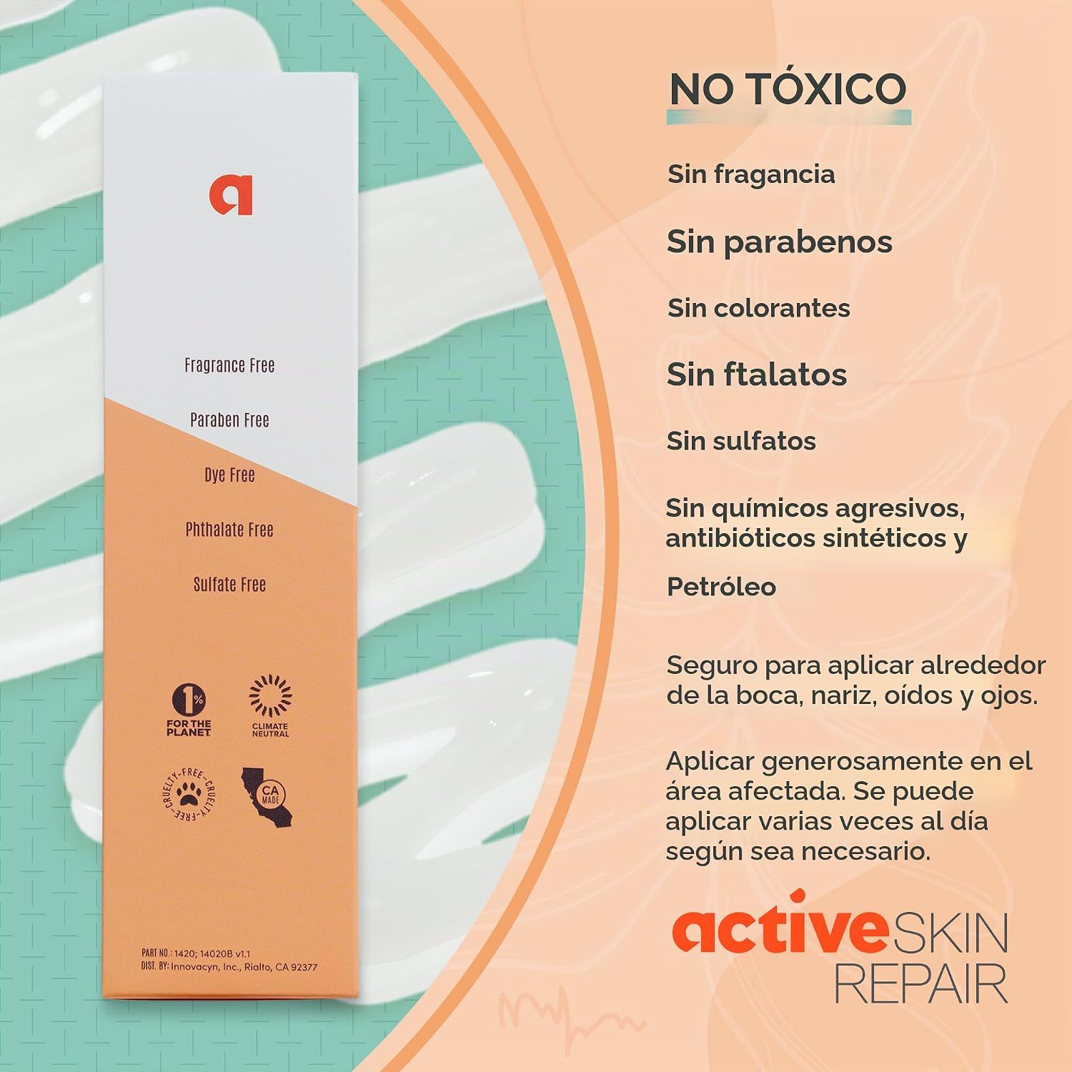 ACTIVE SKIN REPAIR - SUERO HIDRATANTE FACIAL Y CORPORAL, ÁCIDO HIALURÓNICO CERTIFICADO POR EWG PARA TODO TIPO DE PIEL, SUERO - 7