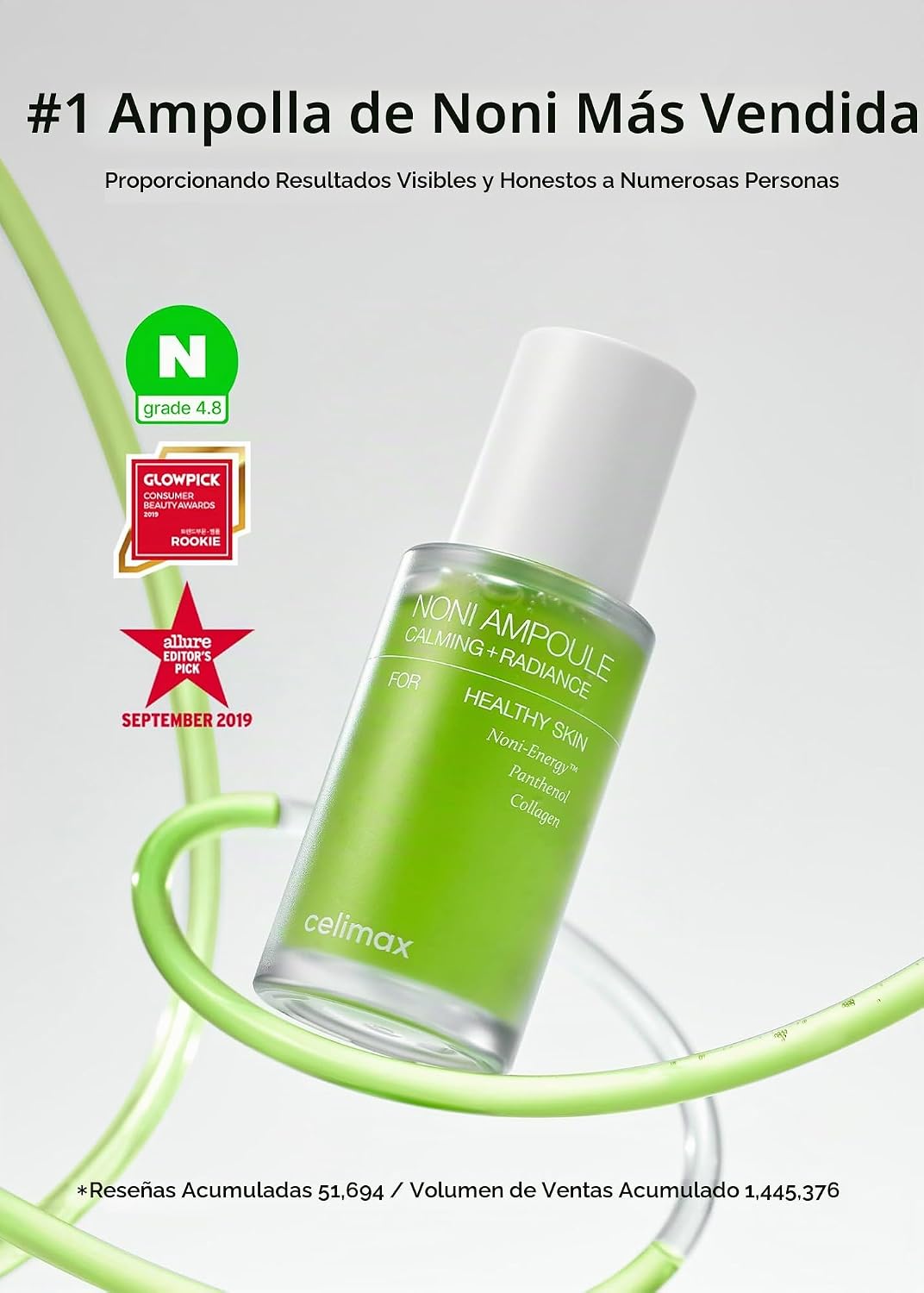 CELIMAX AMPOLLETA DE ENERGÍA NONI 30ML CON EXTRACTO DE NONI, SUERO HIDRATANTE, HIDRATANTE Y CALMANTE PARA MANCHAS OSCURAS - 2