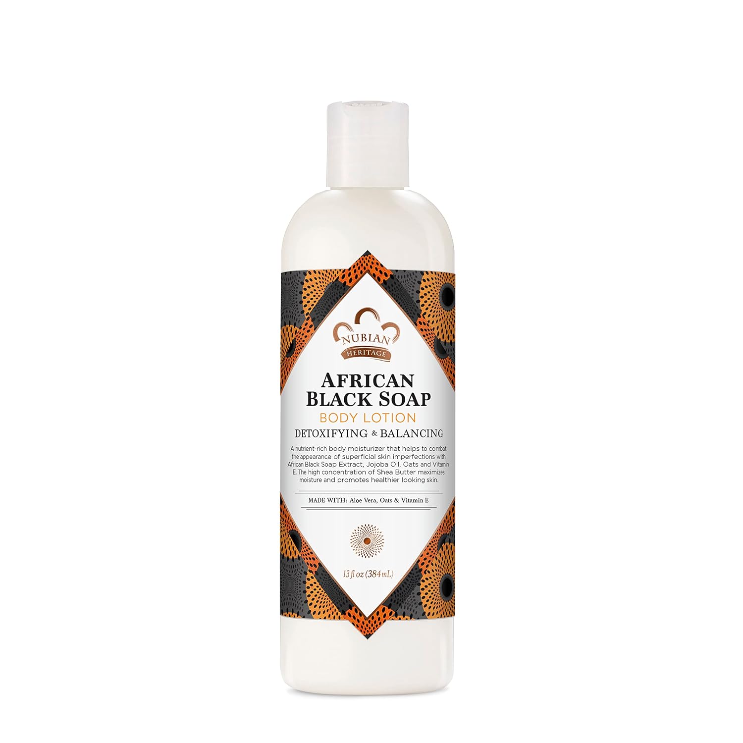 NUBIAN HERITAGE LOCIÓN CORPORAL JABÓN NEGRO AFRICANO 13 OZ - 1