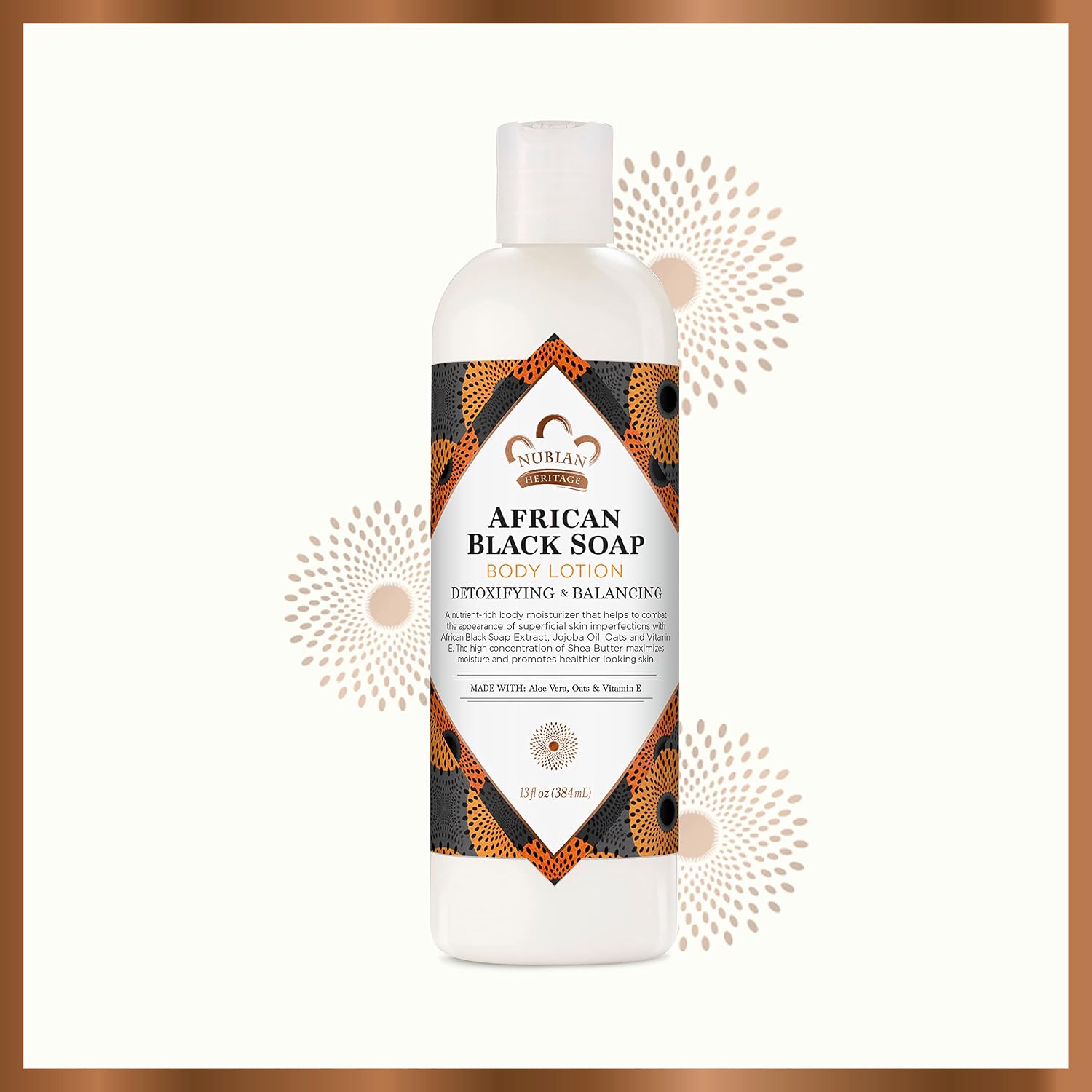 NUBIAN HERITAGE LOCIÓN CORPORAL JABÓN NEGRO AFRICANO 13 OZ - 6