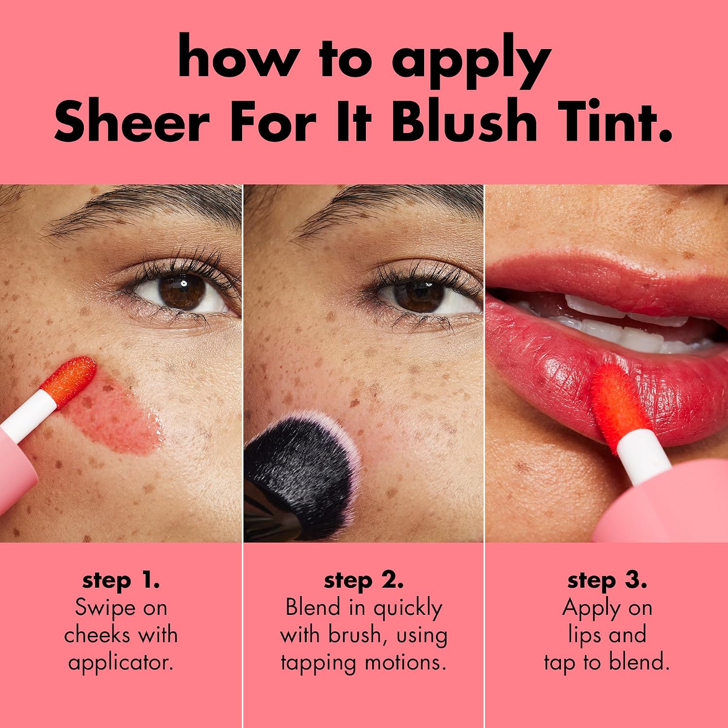 E.L.F. SHEER PARA IT RUBOR MAQUILLAJE TINT, MAQUILLAJE MULTIUSOS DE LARGA DURACIÓN PARA LABIOS Y MEJILLAS, CREA UN ACABADO - 3