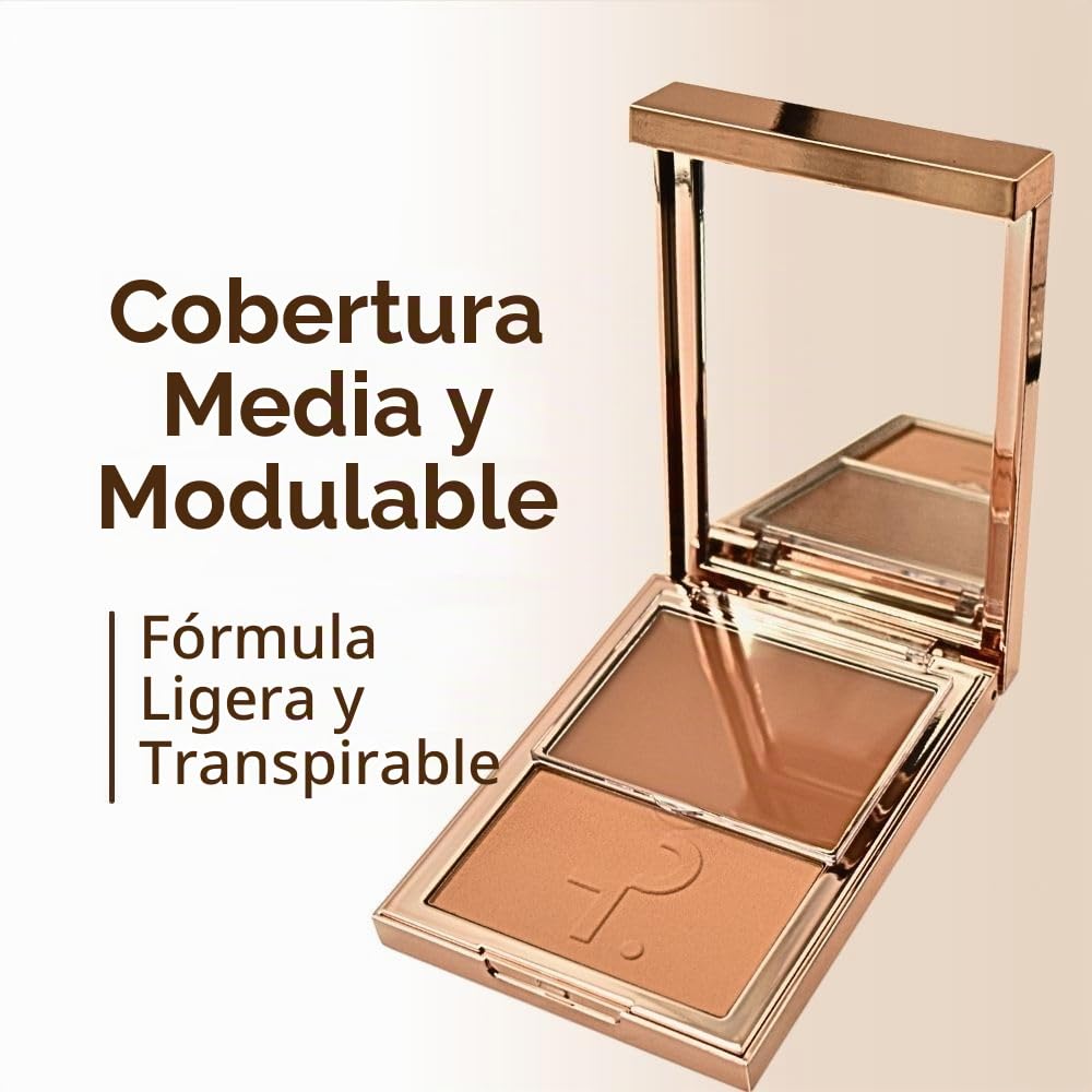 PATRICK TA MAJOR SKIN - BASE EN CREMA Y POLVO DE ACABADO DUO MEDIUM 2, 0.32 ONZAS PAQUETE DE 1 - 4