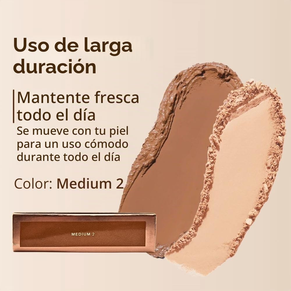 PATRICK TA MAJOR SKIN - BASE EN CREMA Y POLVO DE ACABADO DUO MEDIUM 2, 0.32 ONZAS PAQUETE DE 1 - 5