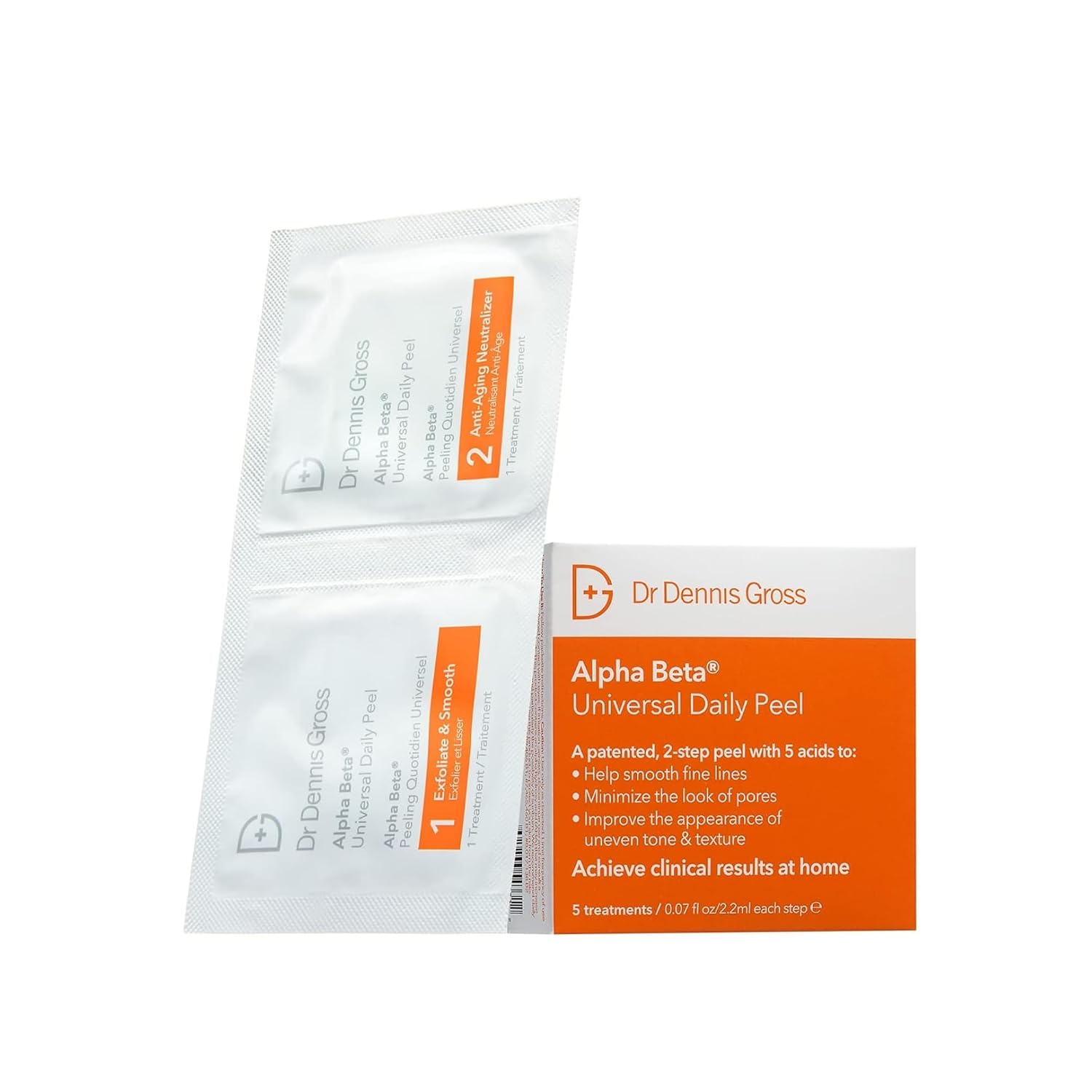 DR DENNIS GROSS ALPHA BETA UNIVERSAL EXFOLIATING DAILY PEEL - PAQUETE DE 5 - 1