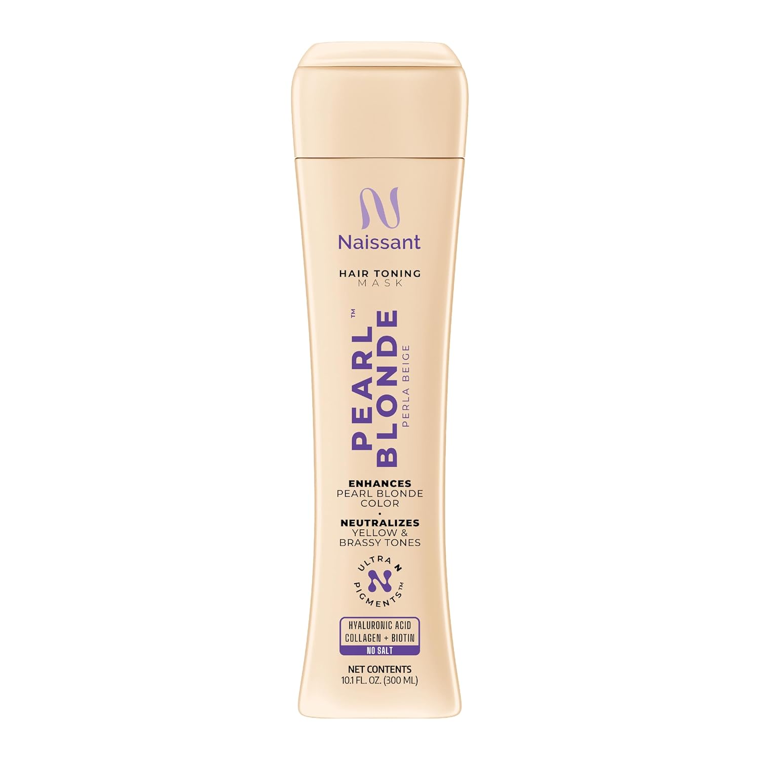 NAISSANT MASCARILLA TONIFICANTE RUBIO PERLA PÚRPURA PIGMENTOS DE ULTRA ALTA PUREZA NEUTRALIZA TONOS AMARILLOS Y COBRIZOS - 1