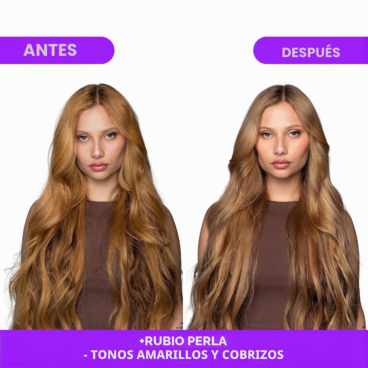NAISSANT MASCARILLA TONIFICANTE RUBIO PERLA PÚRPURA PIGMENTOS DE ULTRA ALTA PUREZA NEUTRALIZA TONOS AMARILLOS Y COBRIZOS - 4