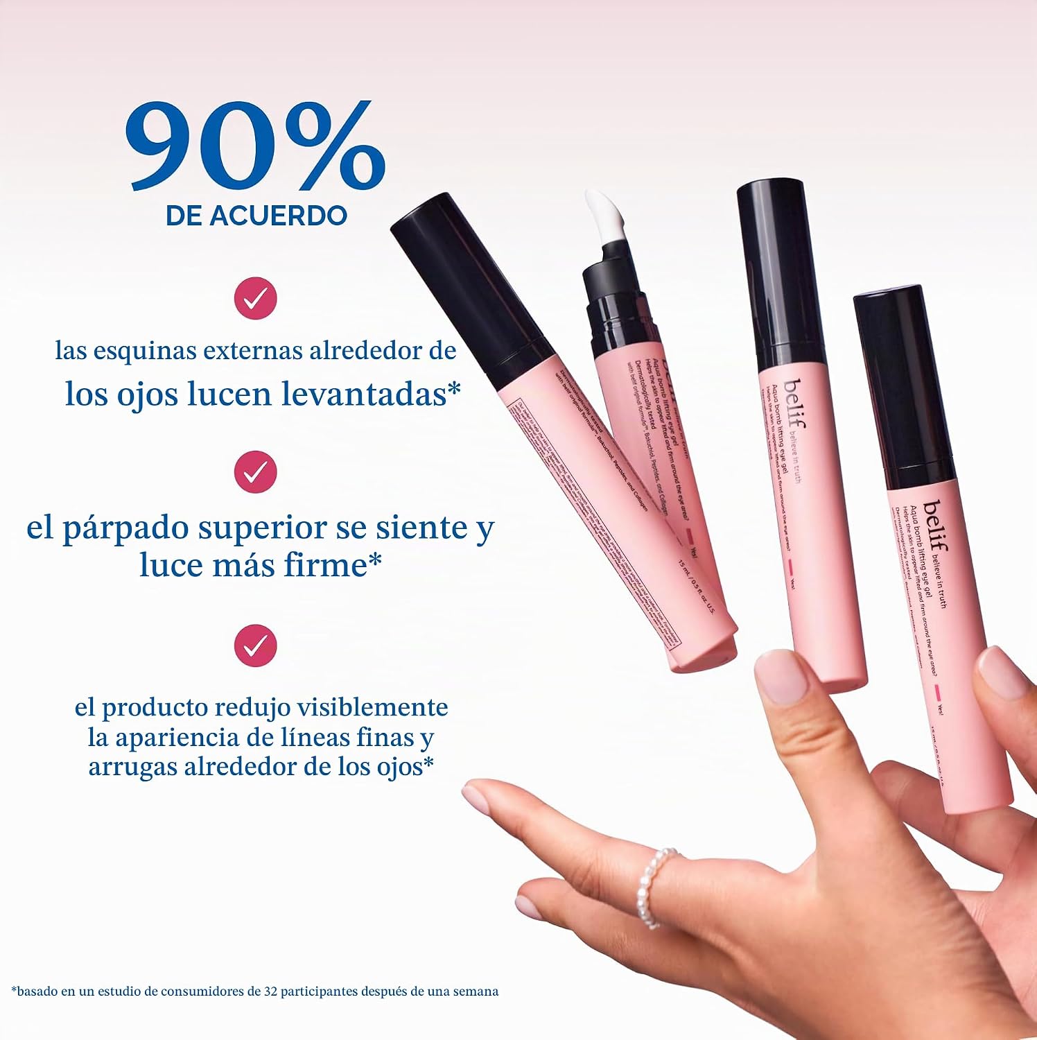 BELIF SUERO REAFIRMANTE PARA OJOS CON RETINOL AQUA BOMB LIFTING EYE GEL CON COLÁGENO Y BAKUCHIOL PARA HINCHAZÓN, LÍNEAS - 5