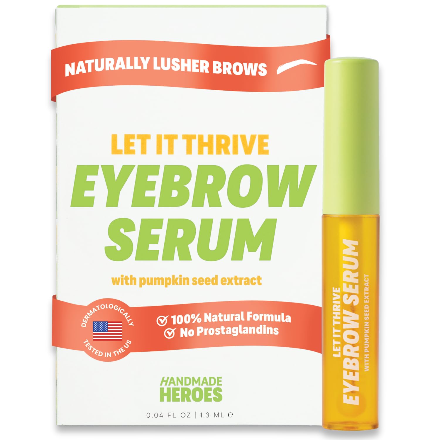 HANDMADE HEROES - SUERO PARA CEJAS - POTENCIADOR DE CEJAS VEGANO NATURAL CON ACEITE DE SEMILLA DE ROMERO Y CALABAZA - SUERO - 1