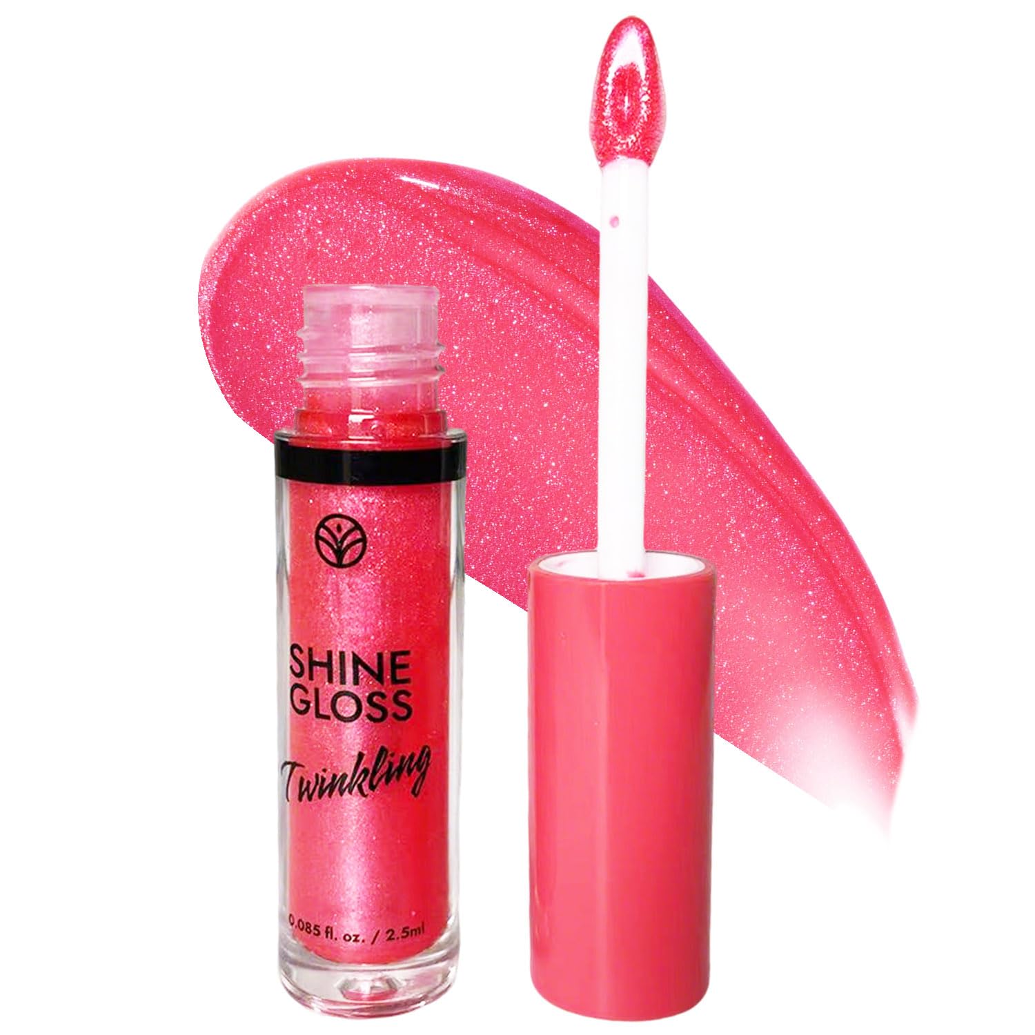 BRILLO DE LABIOS ROSA PLUMPER GLOSS SHIMMER HIGH BRILLO BRILLO DE LABIOS HIDRATANTE, BRILLO LABIAL TINTADO DE LARGA DURACIĂN - 1