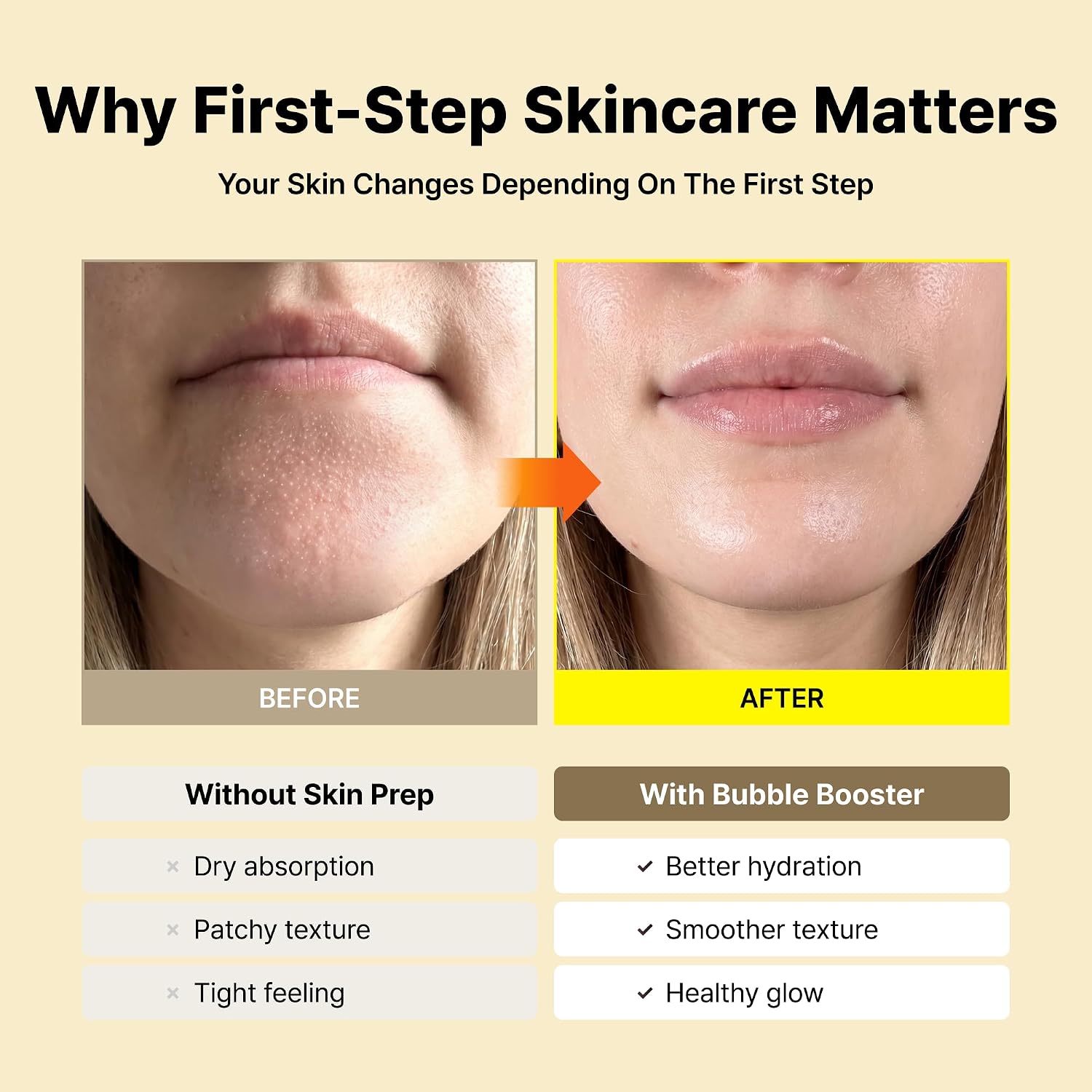 RETURNITY YULMU PDRN GLOWY SKIN BUBBLE BOOSTER, SUERO DE DOBLE CAPA PARA RESPLANDOR E HIDRATACIÓN, SIN PERFUME, 2.87 ONZAS - 3