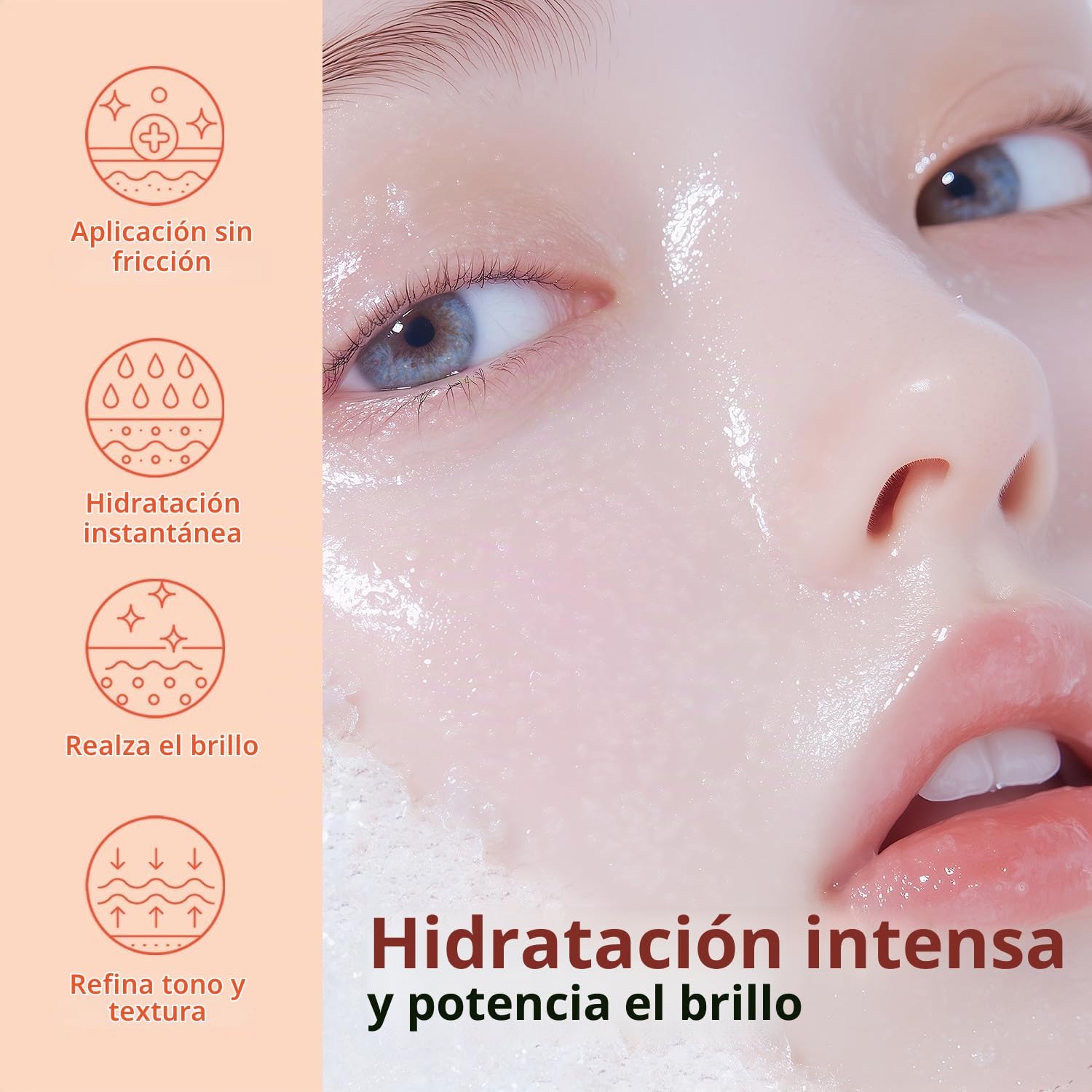 RICE BRILLO GLOW BUBBLE TÓNICO FACIAL 5.07 FL OZ TÓNICO LECHOSO PARA PIELES SENSIBLES Y SECAS, CON NIACINAMIDA Y EXTRACTO - 4