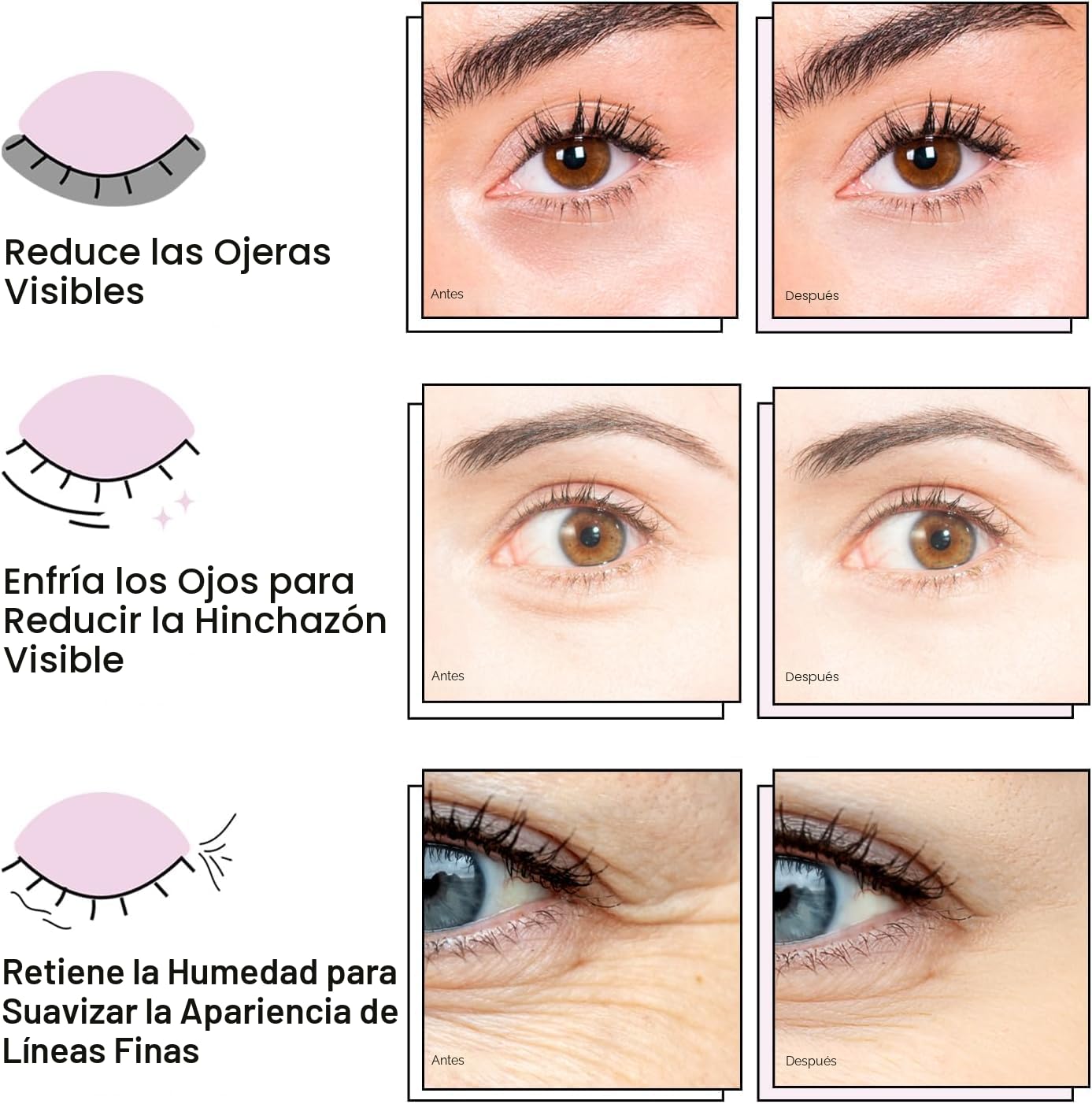GRACE Y STELLA PARCHES PARA DEBAJO DE LOS OJOS 12 PARES MASCARILLAS PARA OJOS HINCHADOS Y OJERAS - RELLENOS NAVIDEĂOS - 7