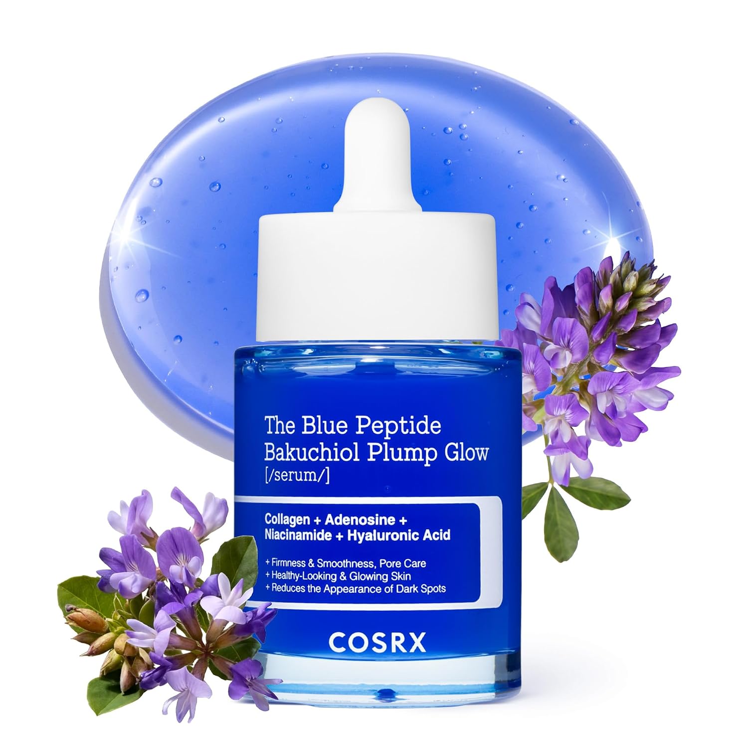 COSRX THE BLUE COPPER PEPTIDE BAKUCHIOL SÉRUM FACIAL CONCENTRADO, SUERO RELLENADOR DE PÉPTIDOS COREANOS PARA CARA, PÉPTIDOS - 1