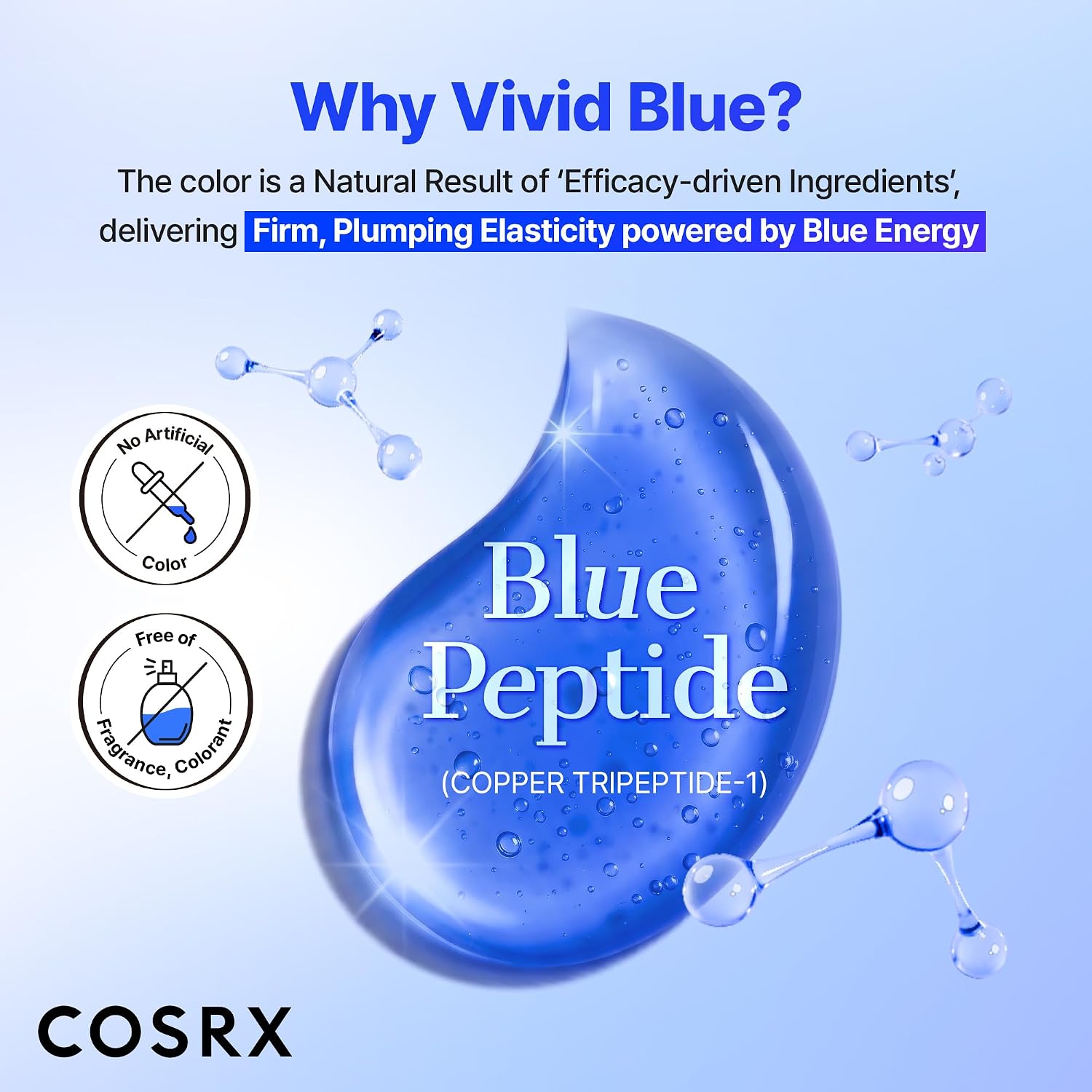 COSRX THE BLUE COPPER PEPTIDE BAKUCHIOL SÉRUM FACIAL CONCENTRADO, SUERO RELLENADOR DE PÉPTIDOS COREANOS PARA CARA, PÉPTIDOS - 7