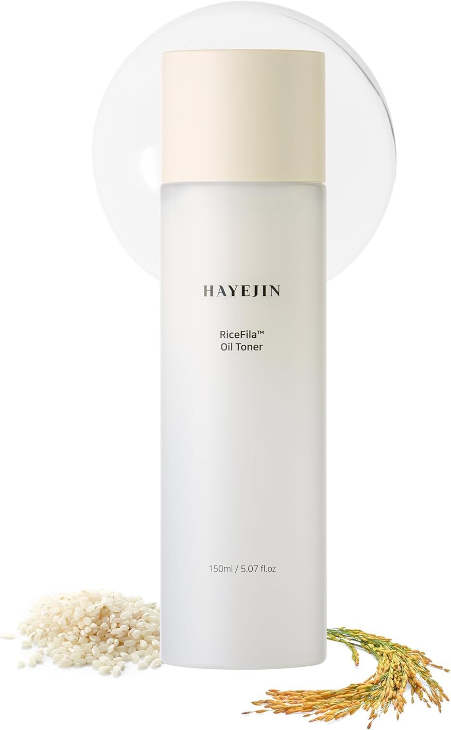 HAYEJIN RICEFILA - TÓNICO DE LECHE PARA PIEL DE VIDRIO, TÓNER FACIAL HIDRATANTE DE ARROZ COREANO 2 EN 1 CON NIACINAMIDA, 8 - 1