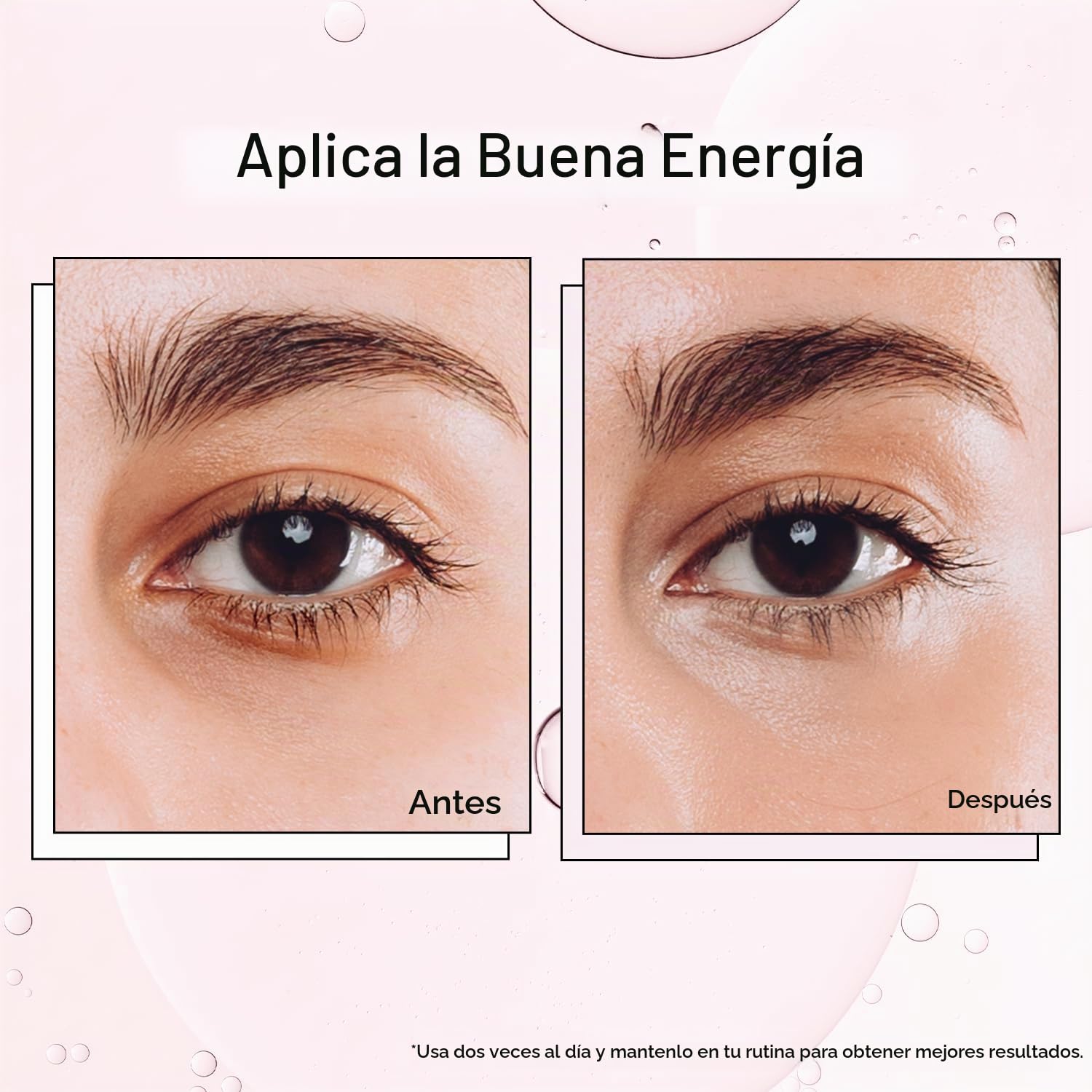 GRACE Y STELLA SUAVIZADOR PARA DEBAJO DE LOS OJOS CON BOLA RODANTE DE CUARZO ROSA - SUERO PARA OJOS DE ÁCIDO HIALURÓNICO - 5