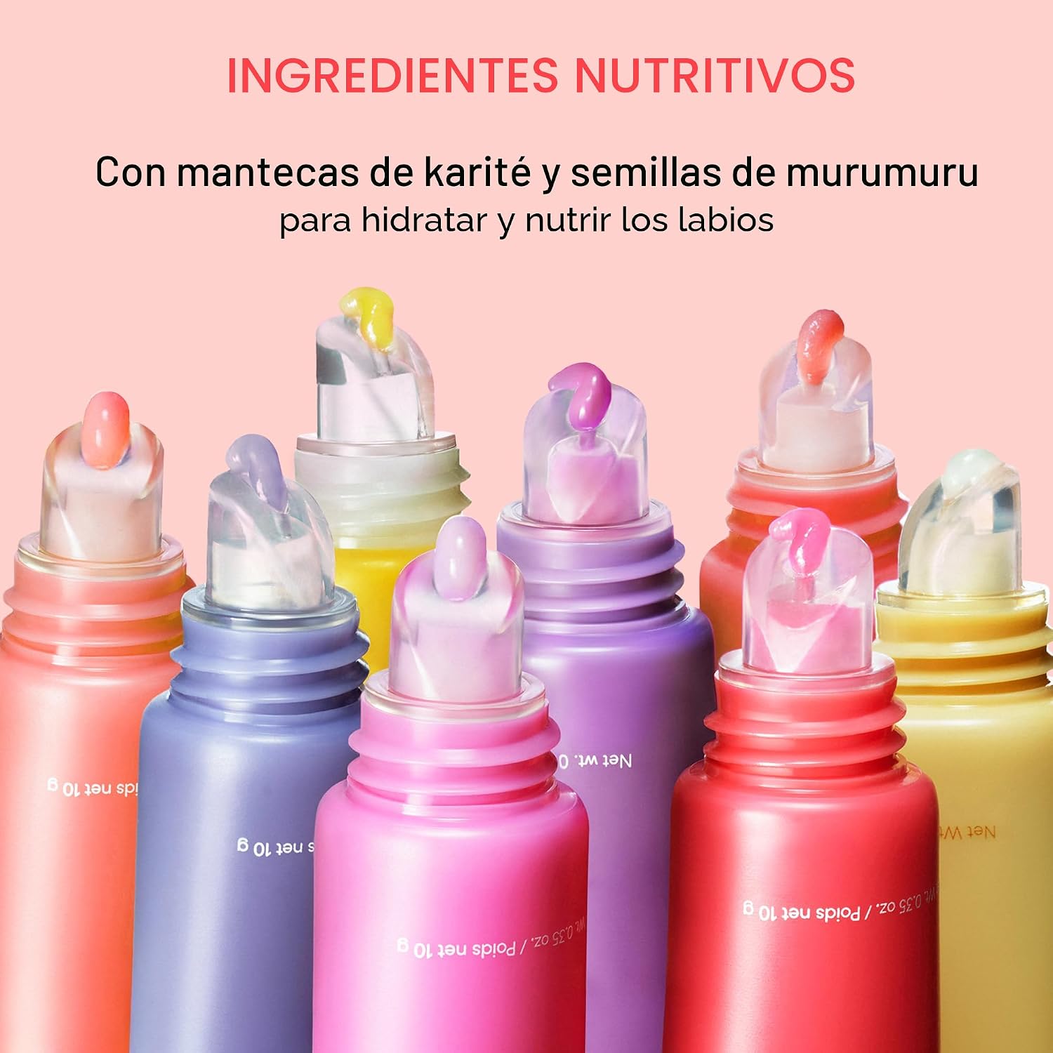 LANEIGE MINI LIP GLOWY BALM KIT DE MAQUILLAJE SET: BÁLSAMOS LABIALES TRANSPARENTES DE TAMAÑO DE VIAJE CON MANTECA DE KARITÉ - 5