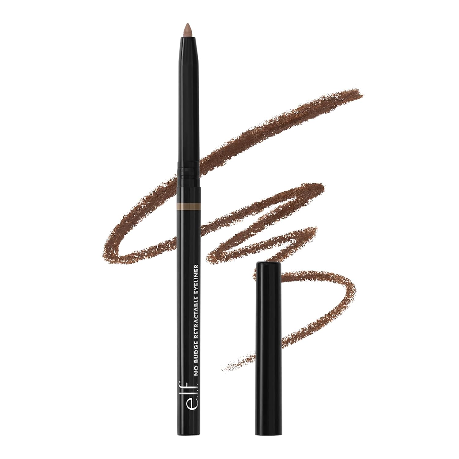 E.L.F. DELINEADOR DE OJOS RETRÁCTIL NO BUDGE, CREMOSO, ULTRA PIGMENTADO E IMPERMEABLE, CREA LÍNEAS ATREVIDAS Y DEFINIDAS, - 1