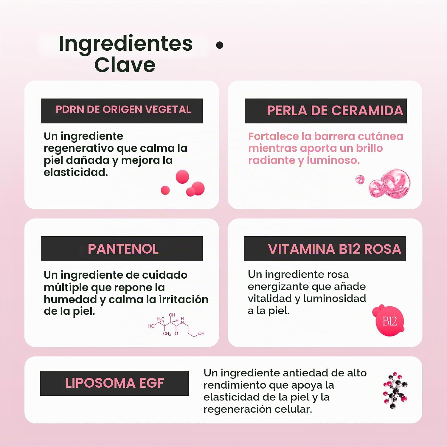 PINK VITAMIN PDRN BUBBLE SÉRUM FACIAL CONCENTRADO, BARRERA CUTÁNEA E HIDRATACIÓN, CICA, 3.04 FL OZ - 6